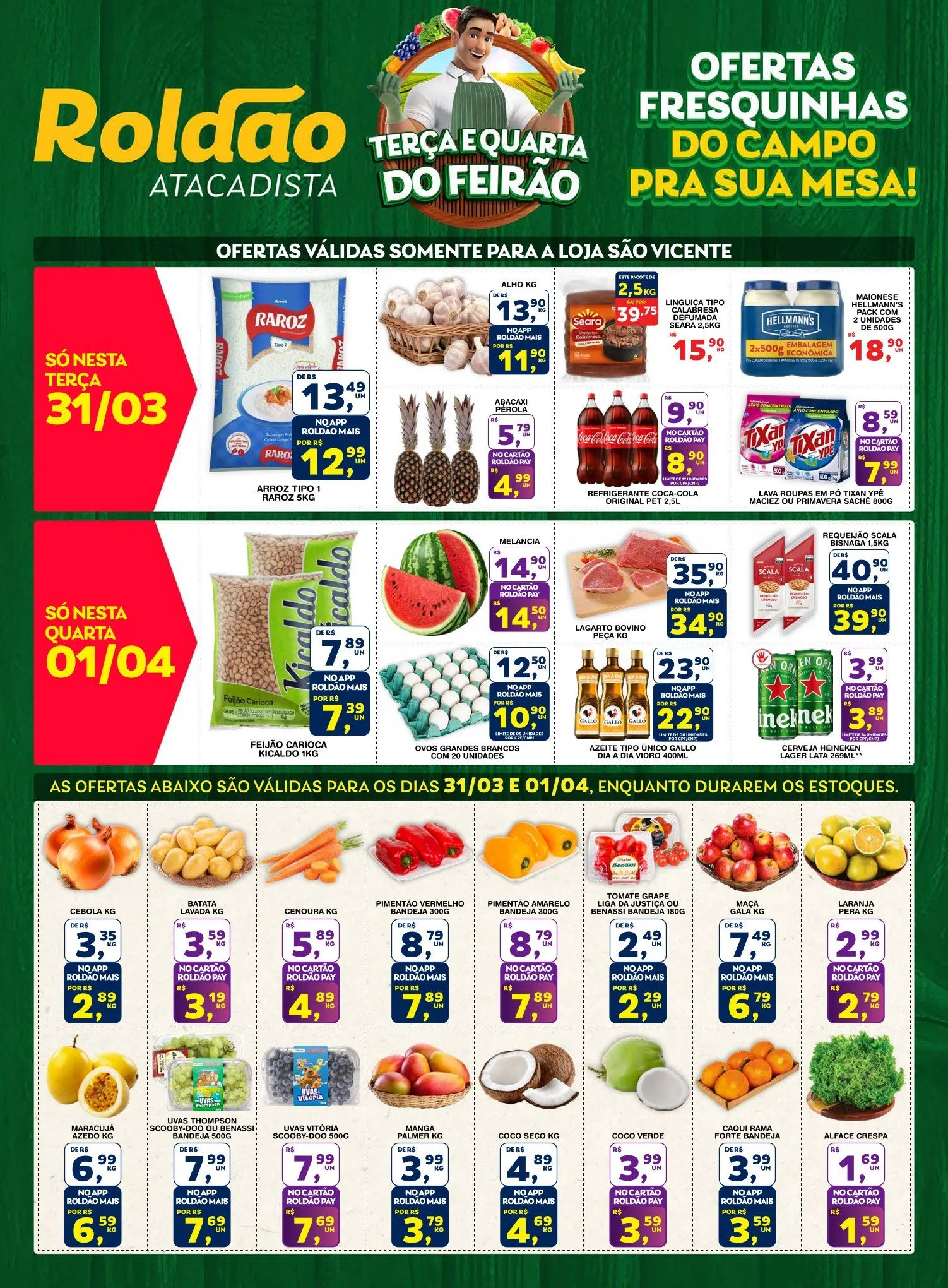 Encarte de Roldão  31 de março até 1 de abril 2026 - Pagina 1