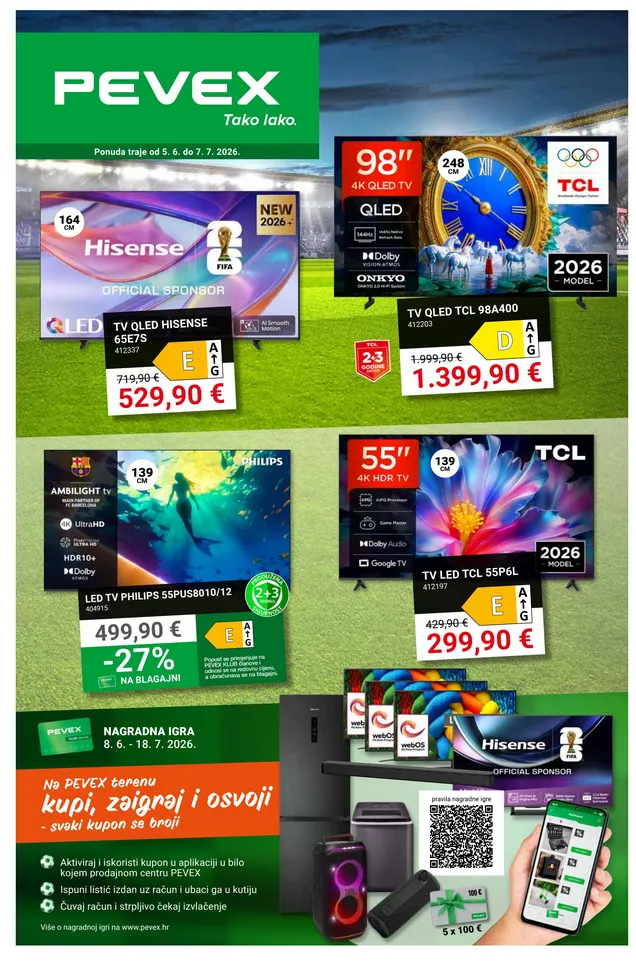 Katalog Pevex od 8. lipnja do 18. lipnja 2026. - Pregled Stranica 1