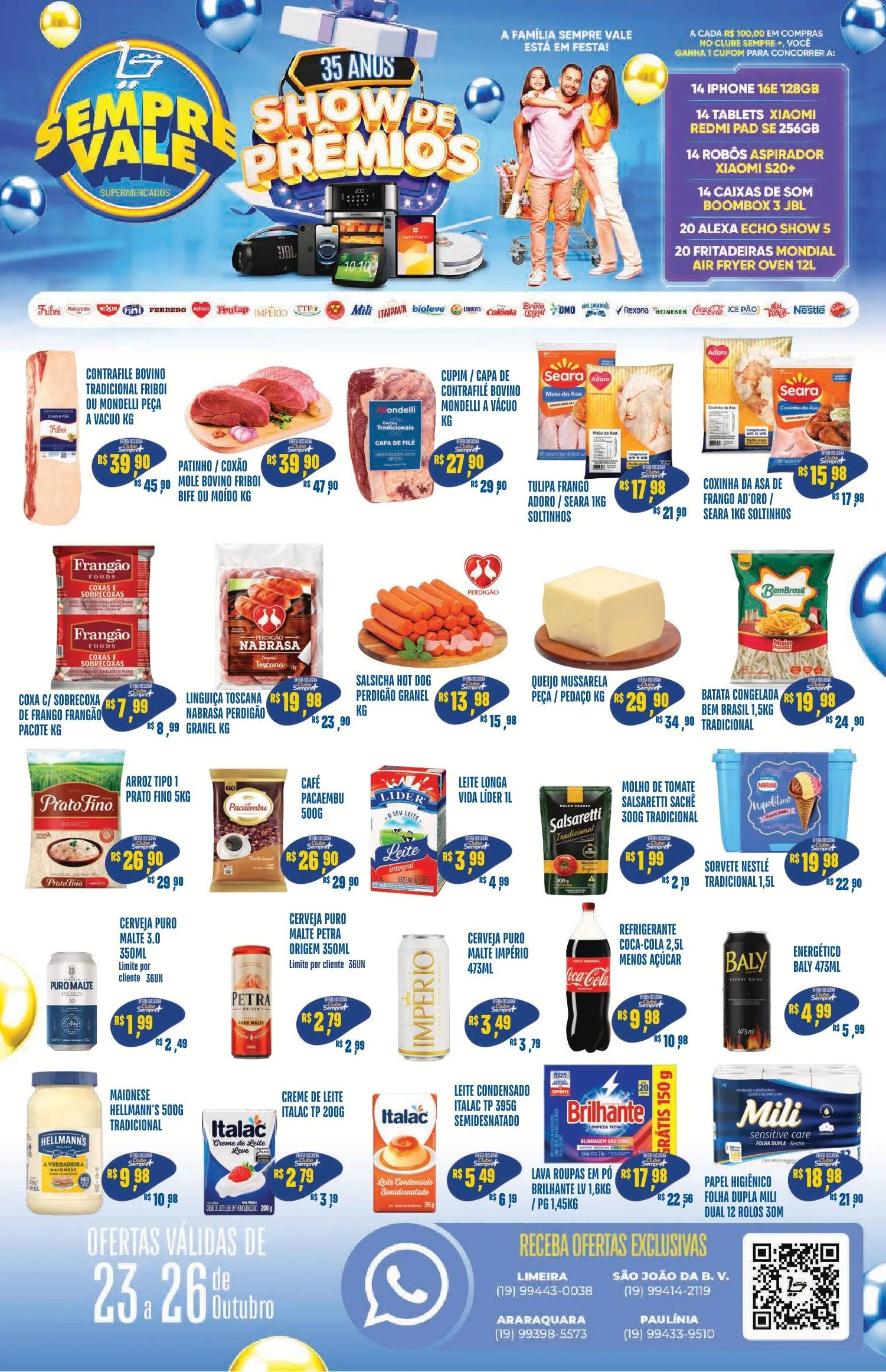 Encarte de Folhetos Sempre Vale Supermercados 23 de outubro até 26 de outubro 2025 - Pagina 