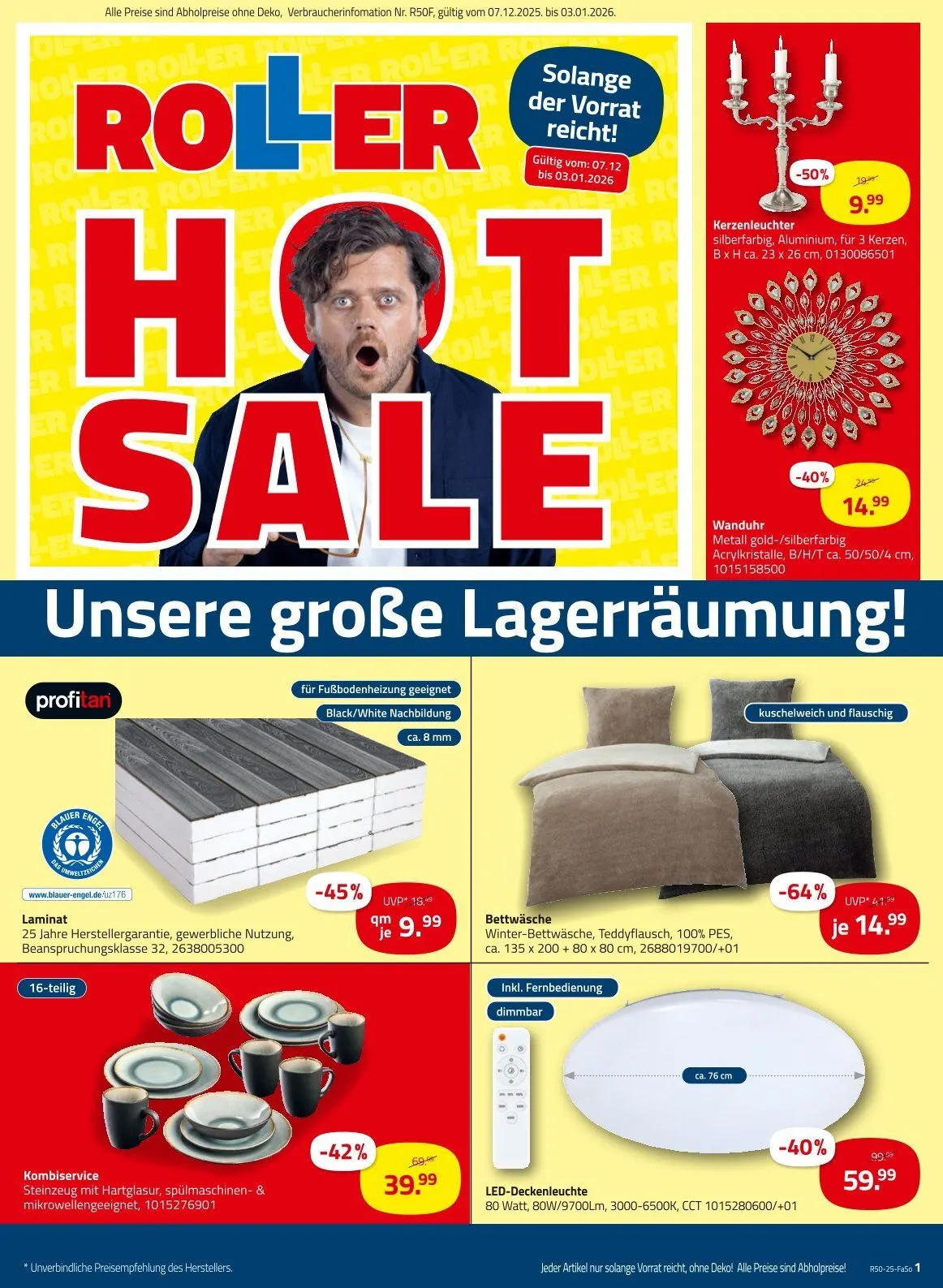 ROLLER Angebote von 18. Dezember bis 24. Dezember 2025 - Prospekt seite 1