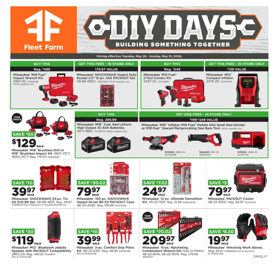 Weekly ad Fleet Farm Sales from May 26 to May 31 2026 - Page 