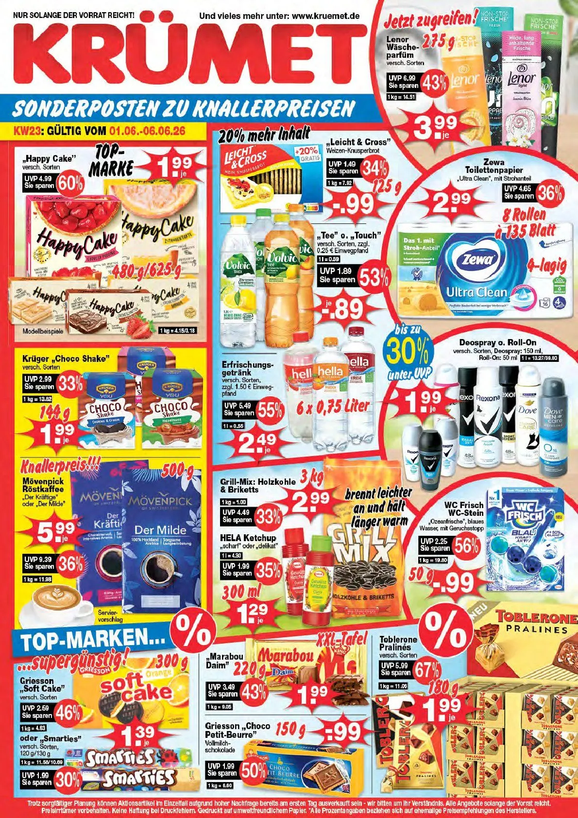 Krümet Sonderposten Angebote von 1. Juni bis 6. Juni 2026 - Prospekt seite 