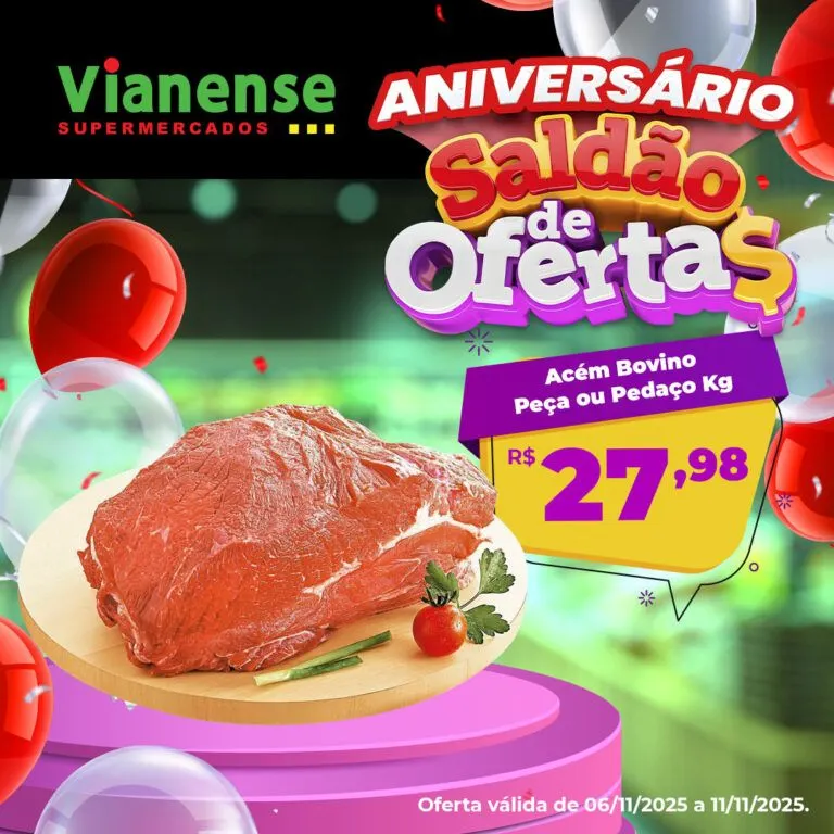 Encarte de Vianense Supermercados Folletos 6 de novembro até 11 de novembro 2025 - Pagina 1