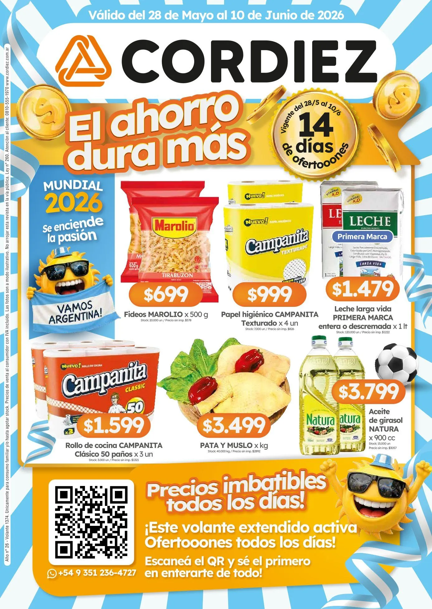 Ofertas de Cordiez Sales 28 de mayo al 10 de junio 2026 - Página 1 del catálogo