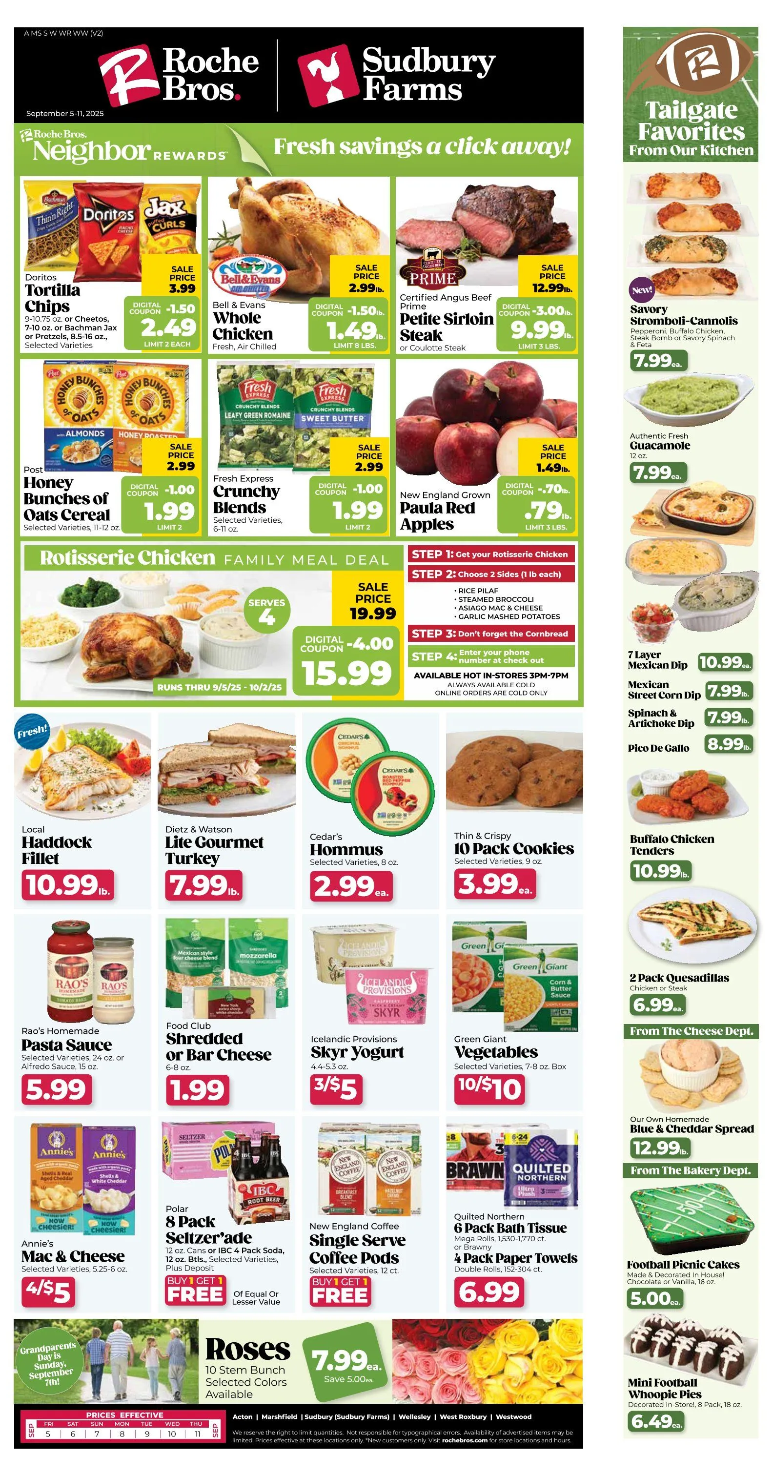 Weekly ad Roche Bros. Sales from September 5 to September 11 2025 - Page 1