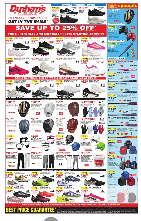 Weekly ad  Dunham's Sports Sales from February 21 to February 26 2026 - Page 