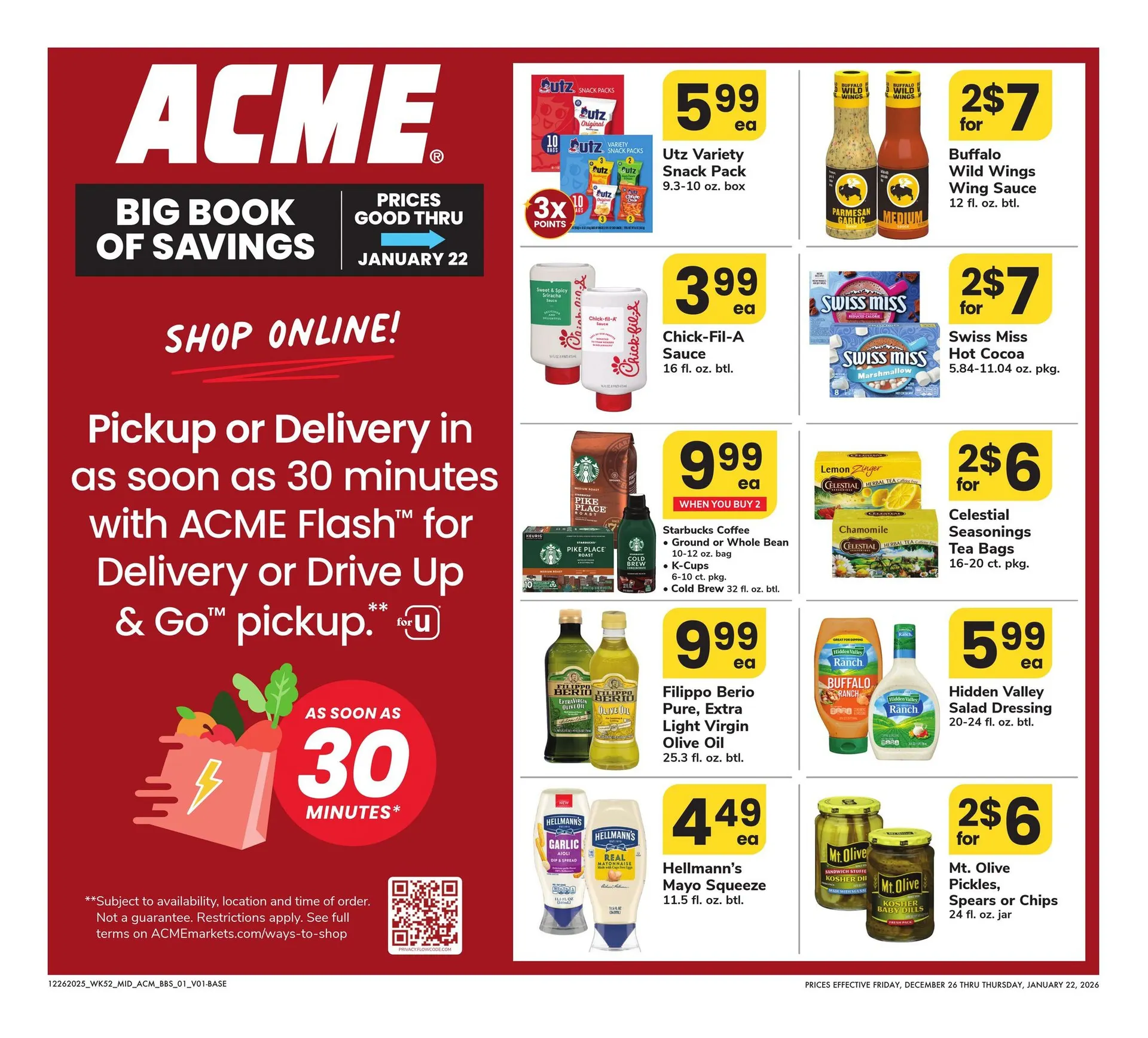 Weekly ad Acme Sales from December 26 to January 22 2026 - Page 1