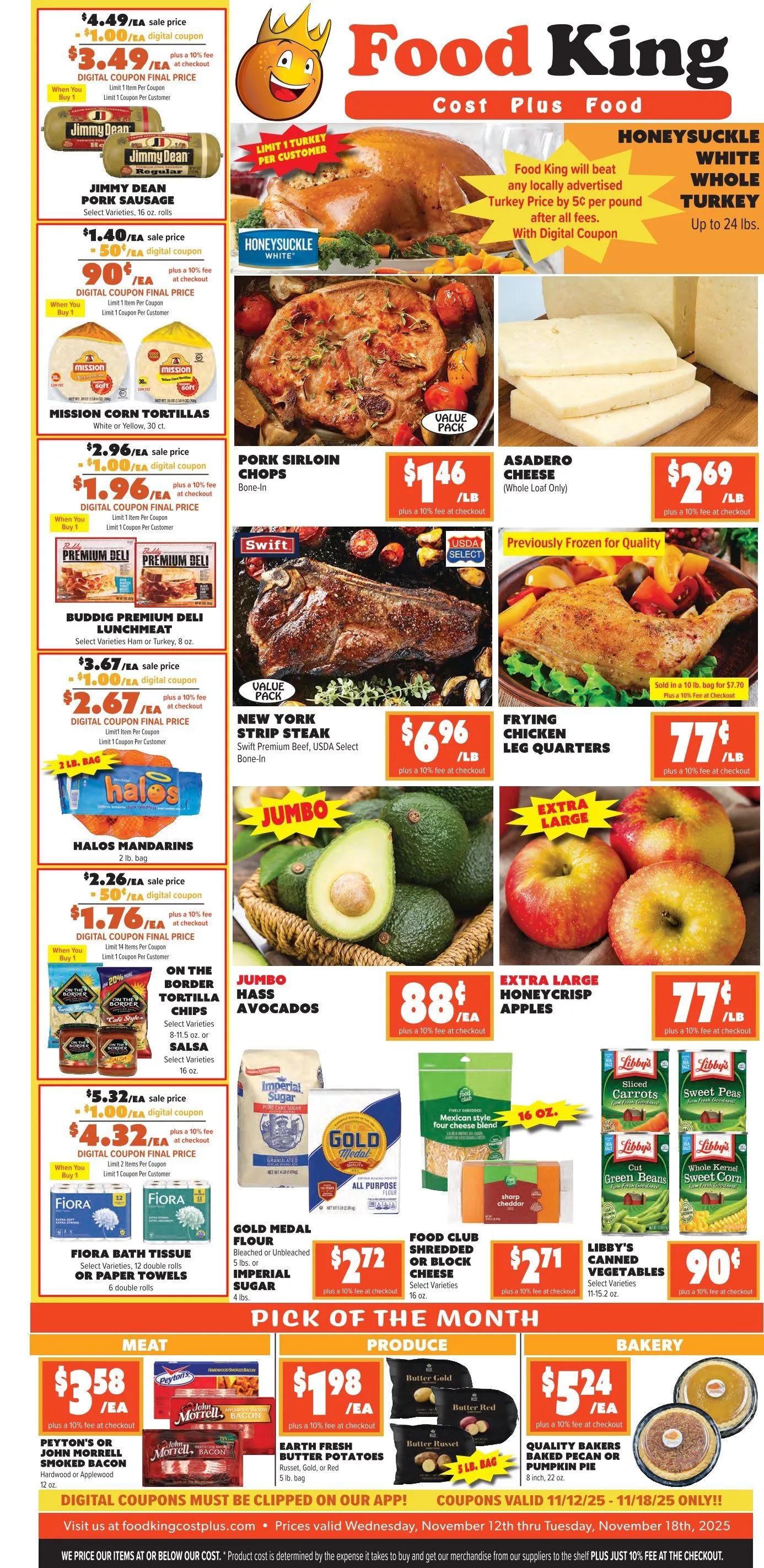 Weekly ad Food King Sales from November 12 to November 18 2025 - Page 1