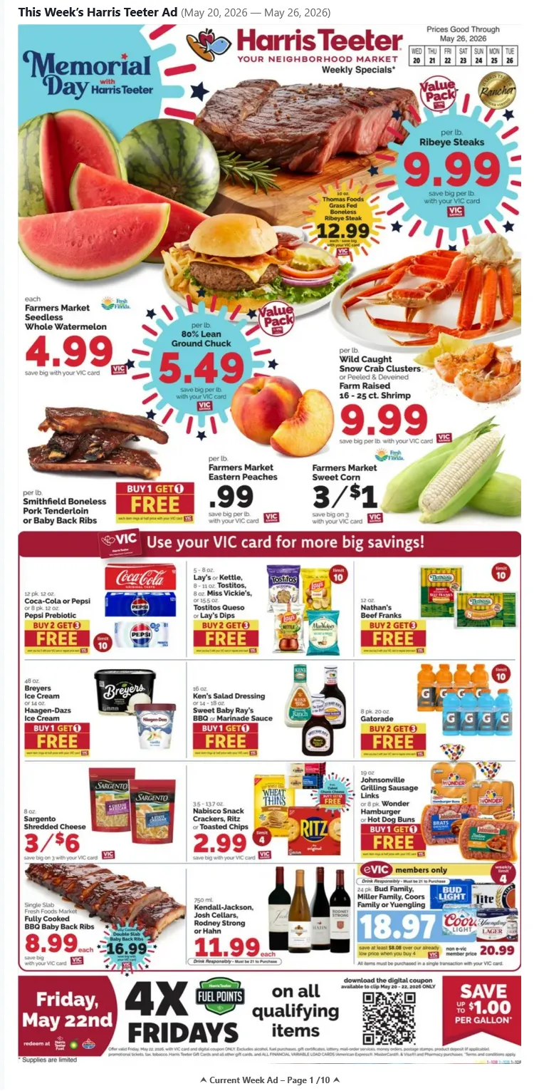 Weekly ad Harris Teeter Sales from May 20 to May 26 2026 - Page 1