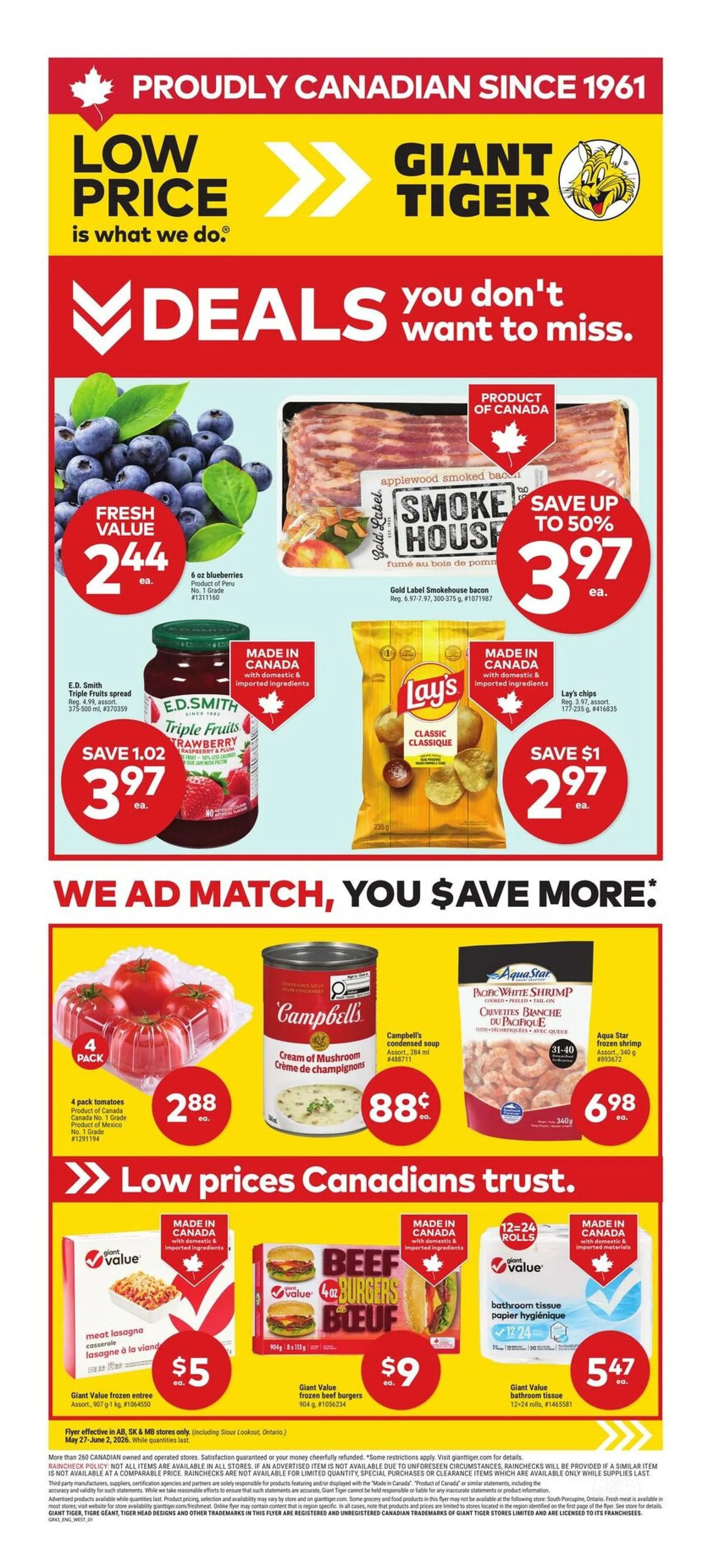  Giant Tiger Sales - May 27 June 2 2026