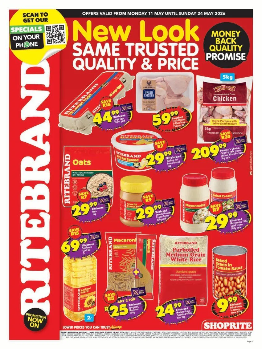  Shoprite Sales from 11 May to 24 May 2026 - Catalogue Page 1