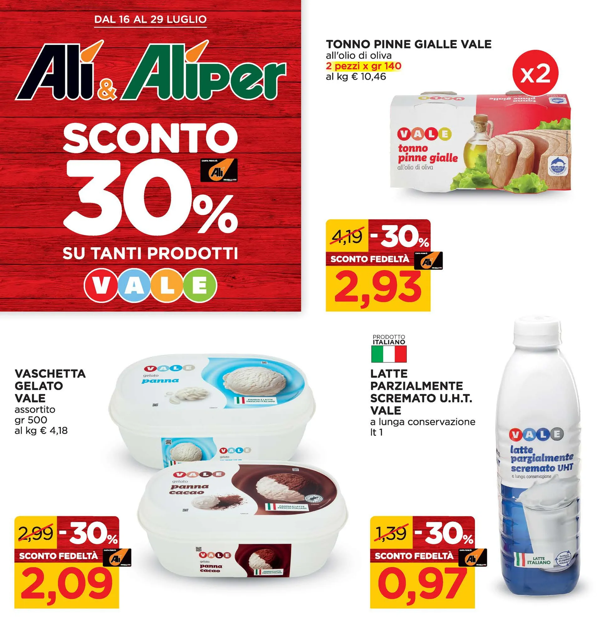 Alì Supermercati Volantino da 16 luglio a 29 luglio di 2026 - Pagina del volantino 1