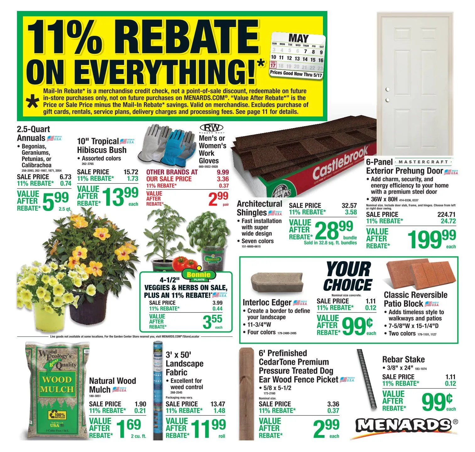 Weekly ad Menards weekly ads from May 6 to May 17 2026 - Page 1