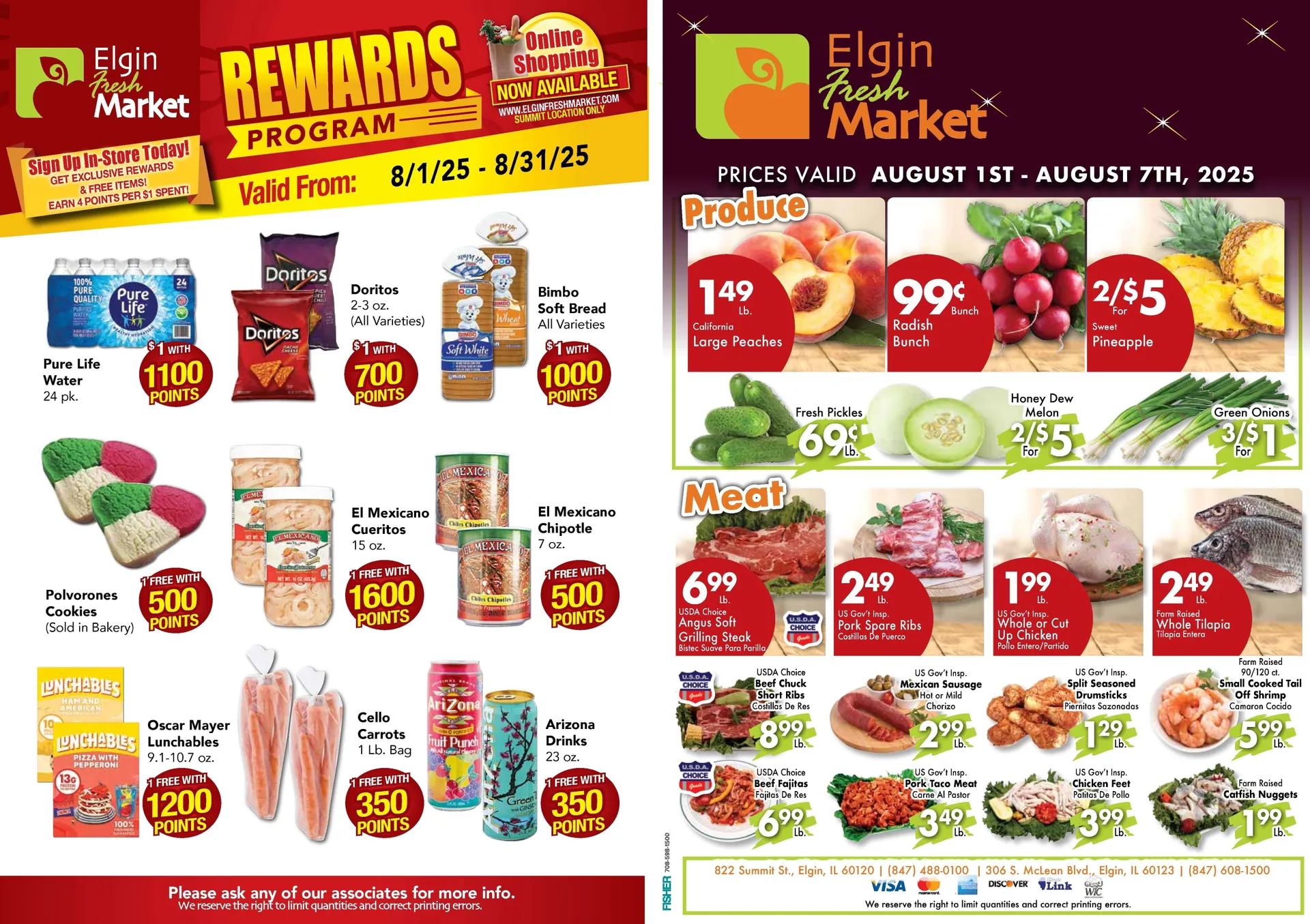 Weekly ad Elgin Fresh Market Sales from August 1 to August 31 2025 - Page 