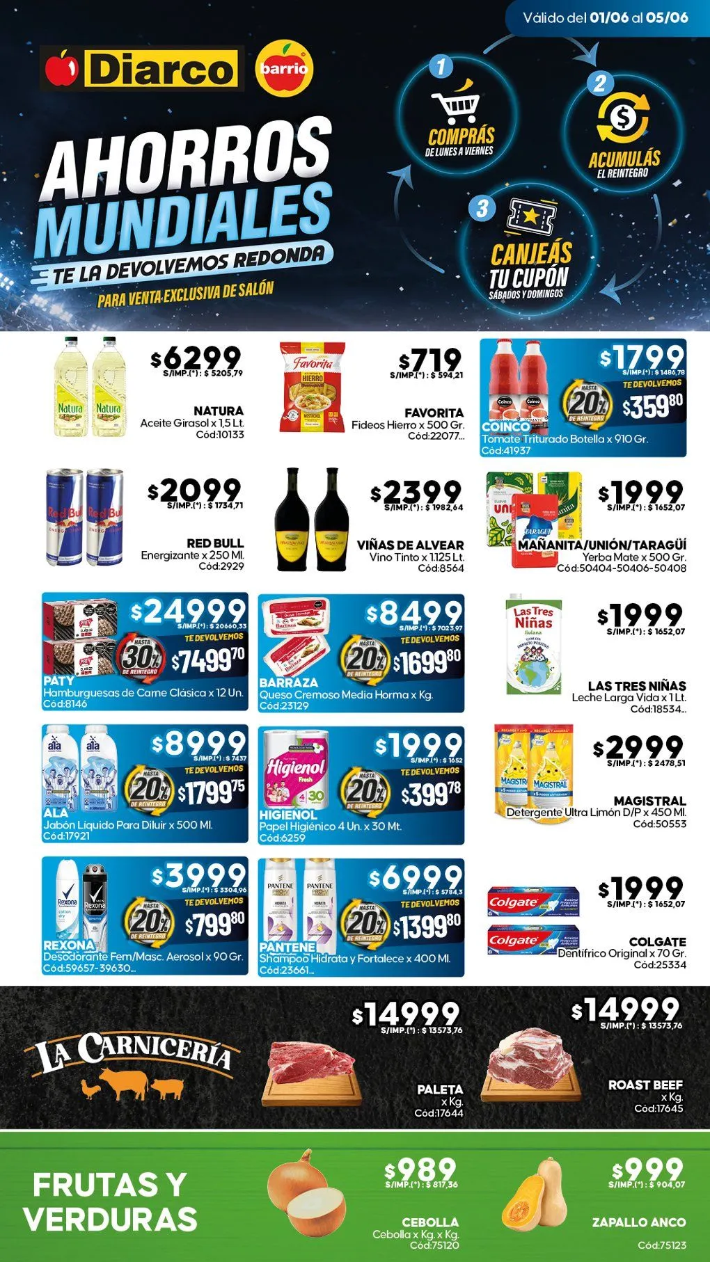 Ofertas de Ofertas Diarco  1 de junio al 5 de junio 2026 - Página 1 del catálogo