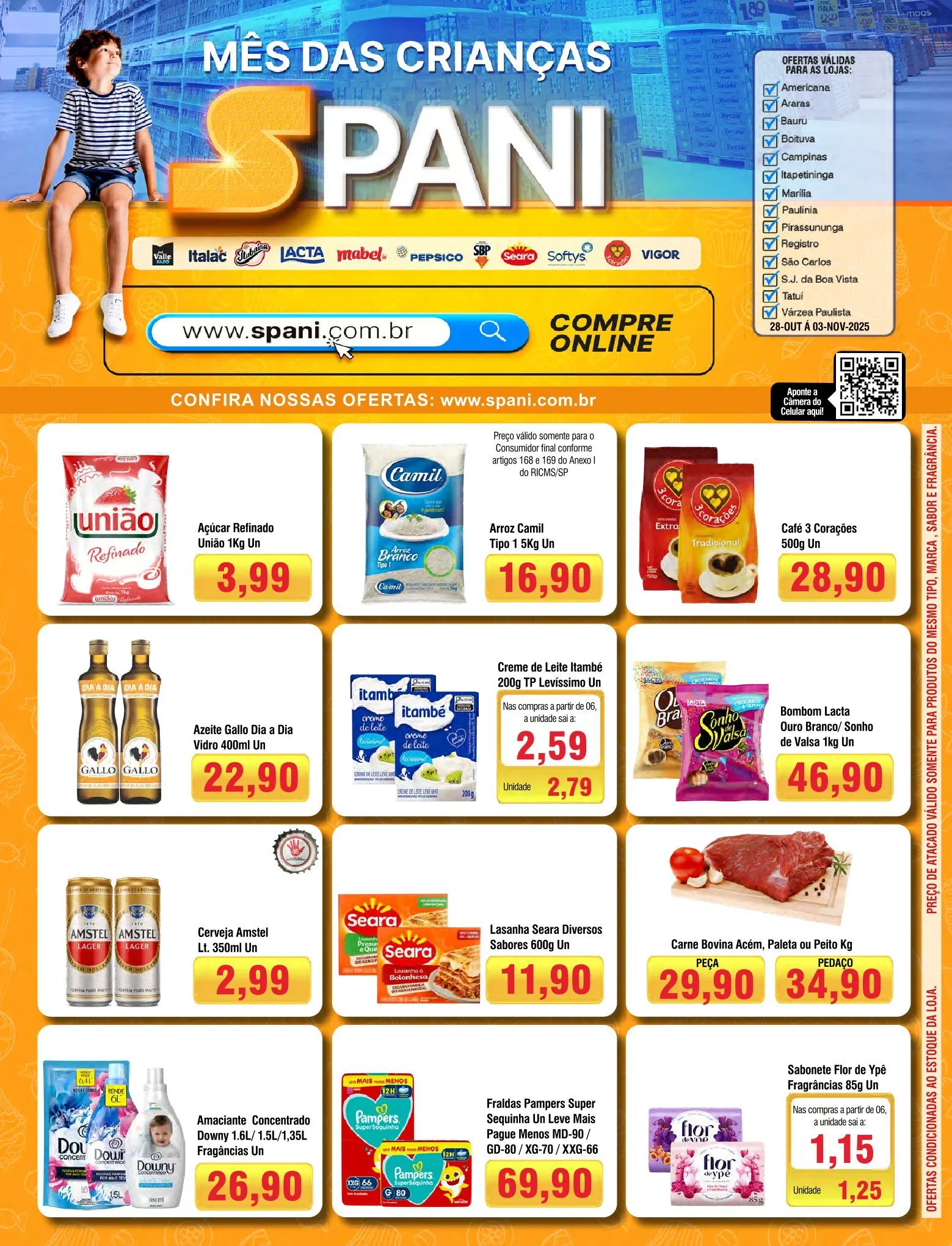 Encarte de Folhetos Spani Atacadista  28 de outubro até 3 de novembro 2025 - Pagina 