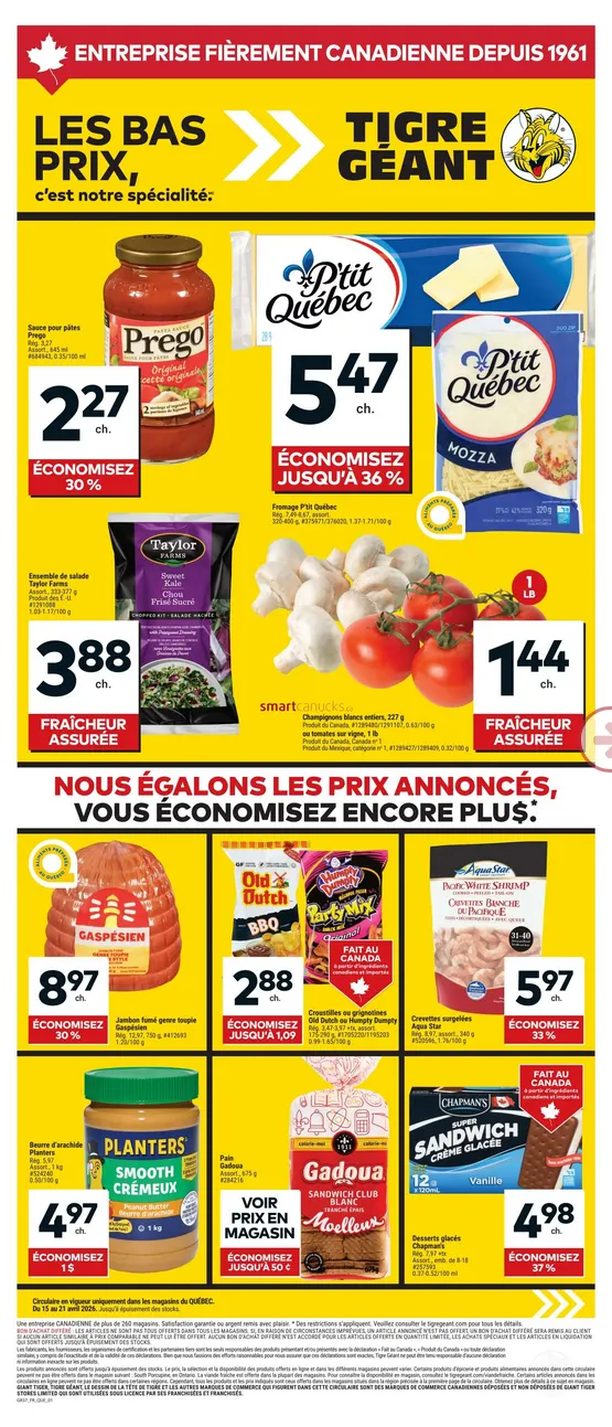 Giant Tiger Sales from April 15 to April 21 2026 - flyer page