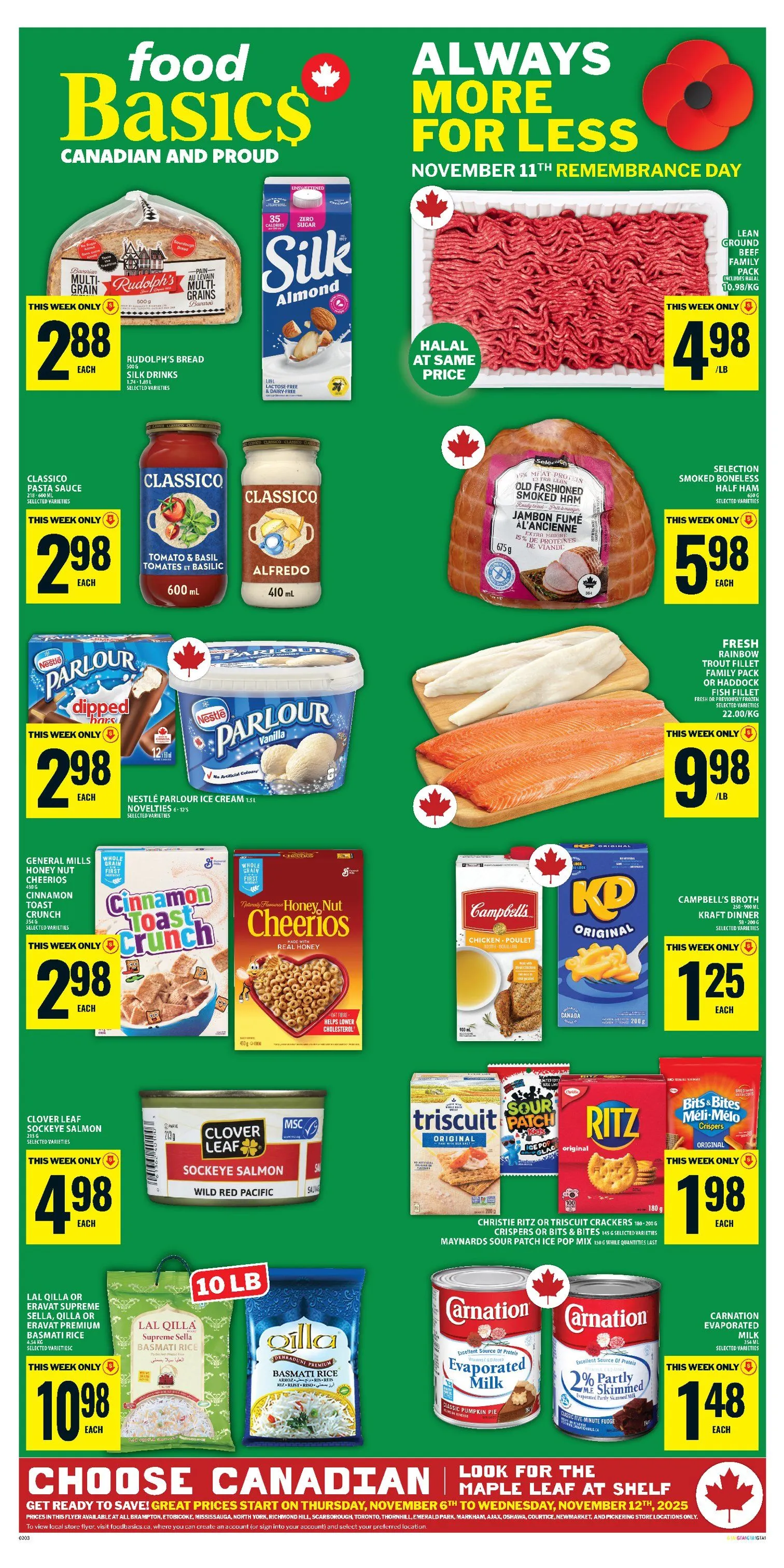 Food Basics Sales from November 6 to November 12 2025 - flyer page 1