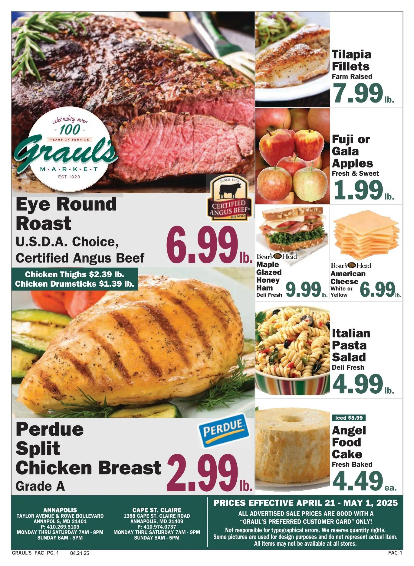Weekly ad Graul's Market Sales from April 21 to May 1 2025 - Page