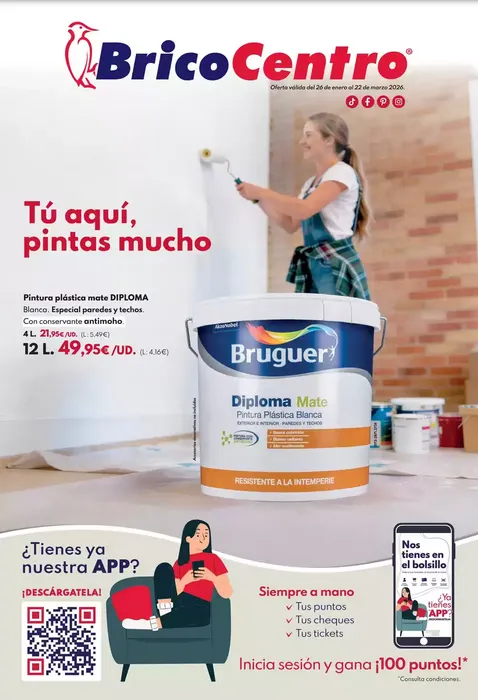 Catálogo de BricoCentro Ofertas 26 de febrero al 23 de marzo 2026 - Página 1