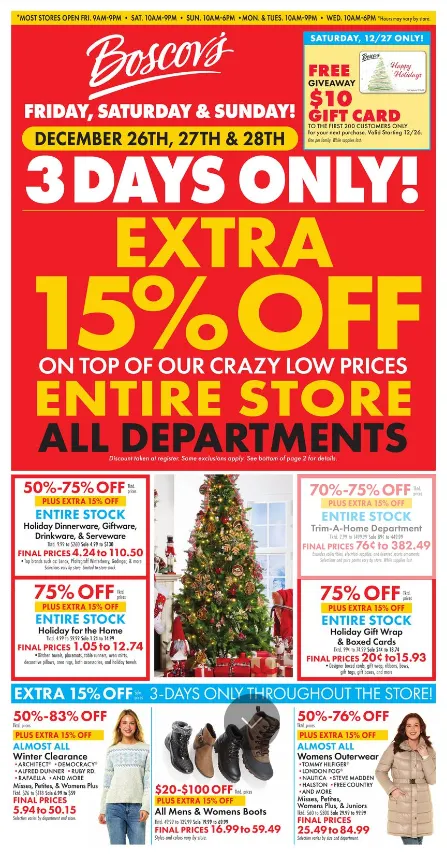 Weekly ad Boscov's  Sales from December 26 to December 31 2025 - Page 