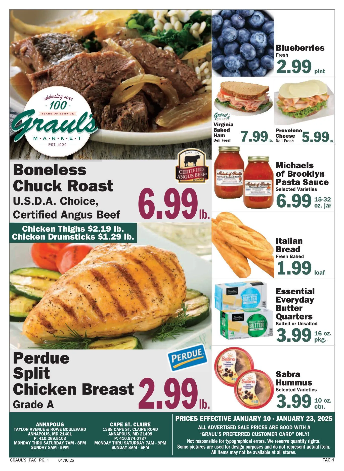 Weekly ad Graul's Market Sales from January 10 to January 23 2025 - Page