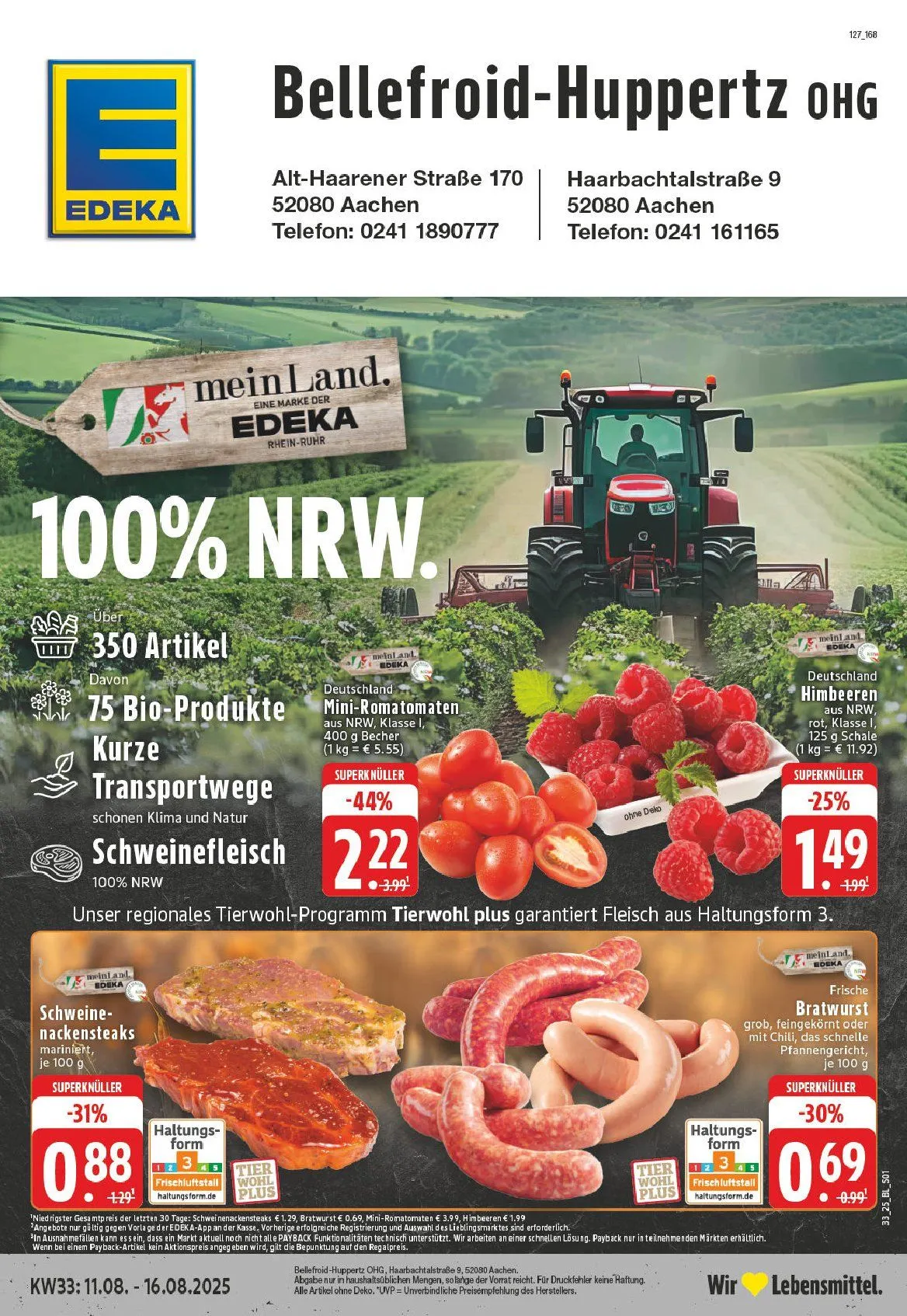 Edeka Prospekte von 11. August bis 16. August 2025 - Prospekt seite 1