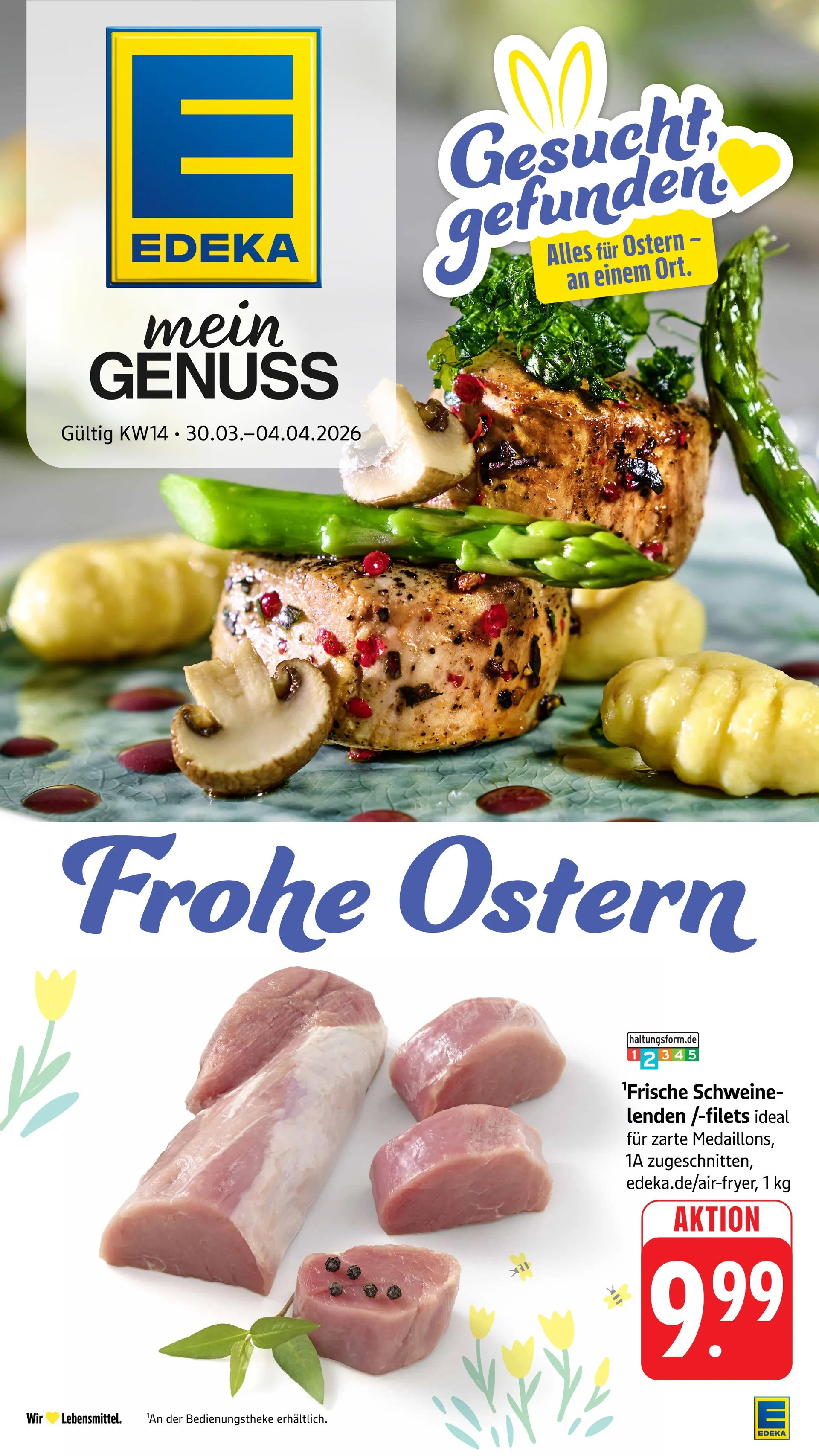 Edeka Angebote von 30. März bis 4. April 2026 - Prospekt seite 1