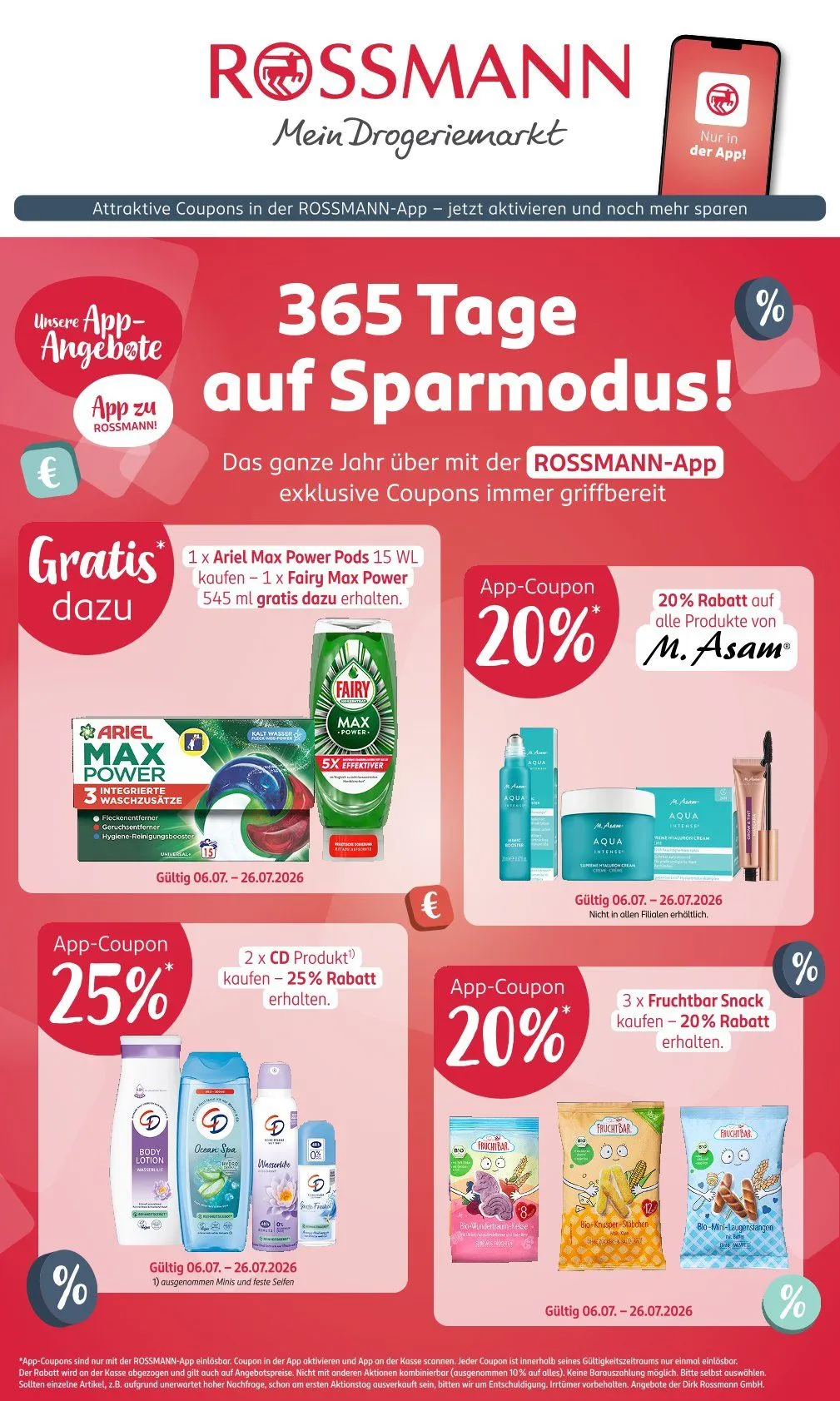Rossmann Angebote von 6. Juli bis 26. Juli 2026 - Prospekt seite 1