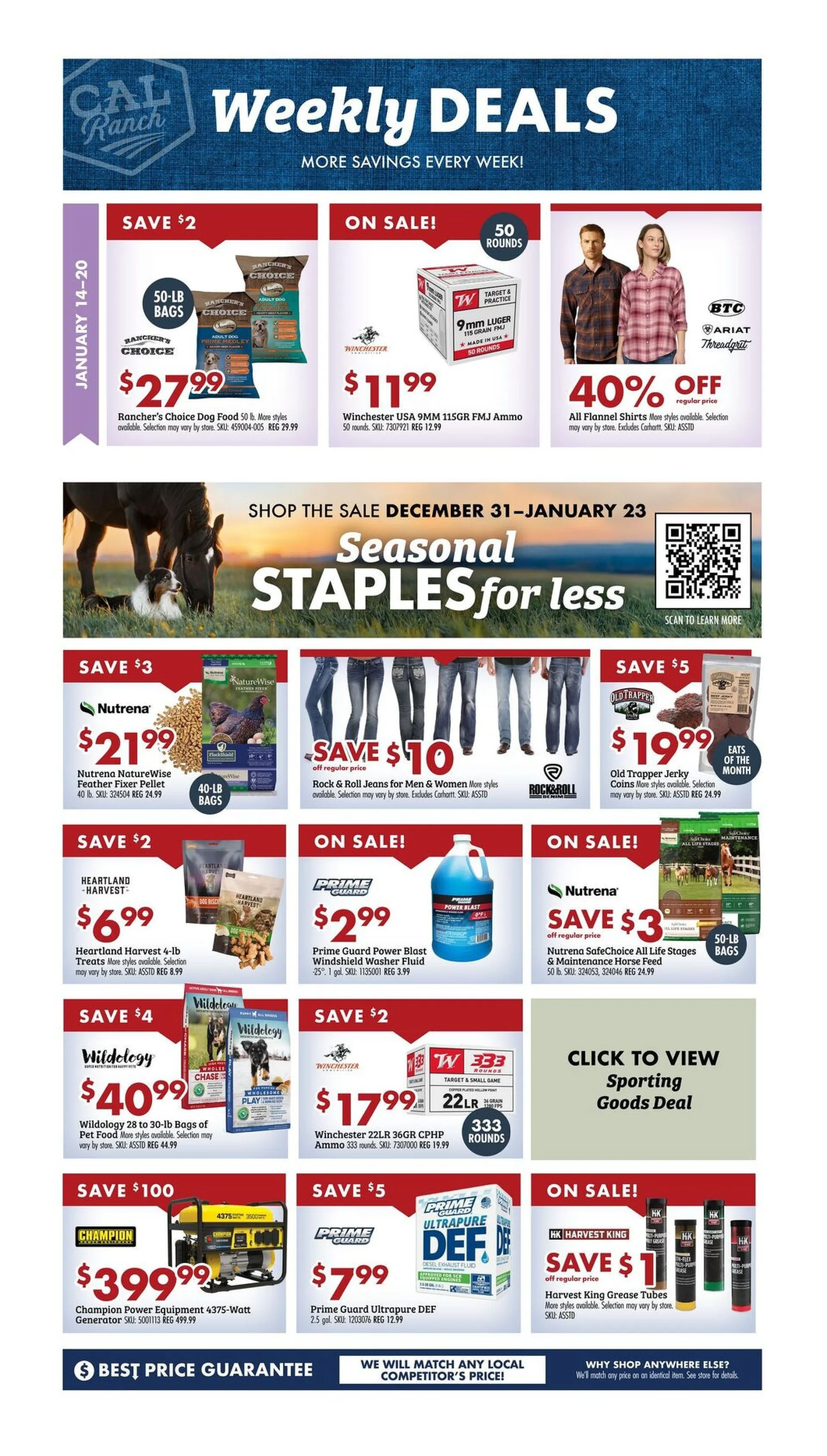 Weekly ad C-A-L Ranch Stores Sales from January 14 to January 20 2026 - Page 1