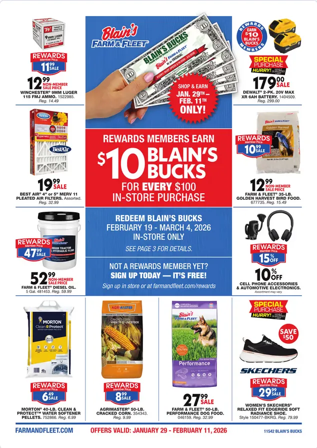 Weekly ad Blain's Farm & Fleet Sales from January 29 to February 11 2026 - Page 