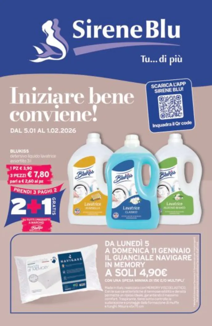  Volantini Sirene Blu da 5 gennaio a 1 febbraio di 2026 - Pagina del volantino 
