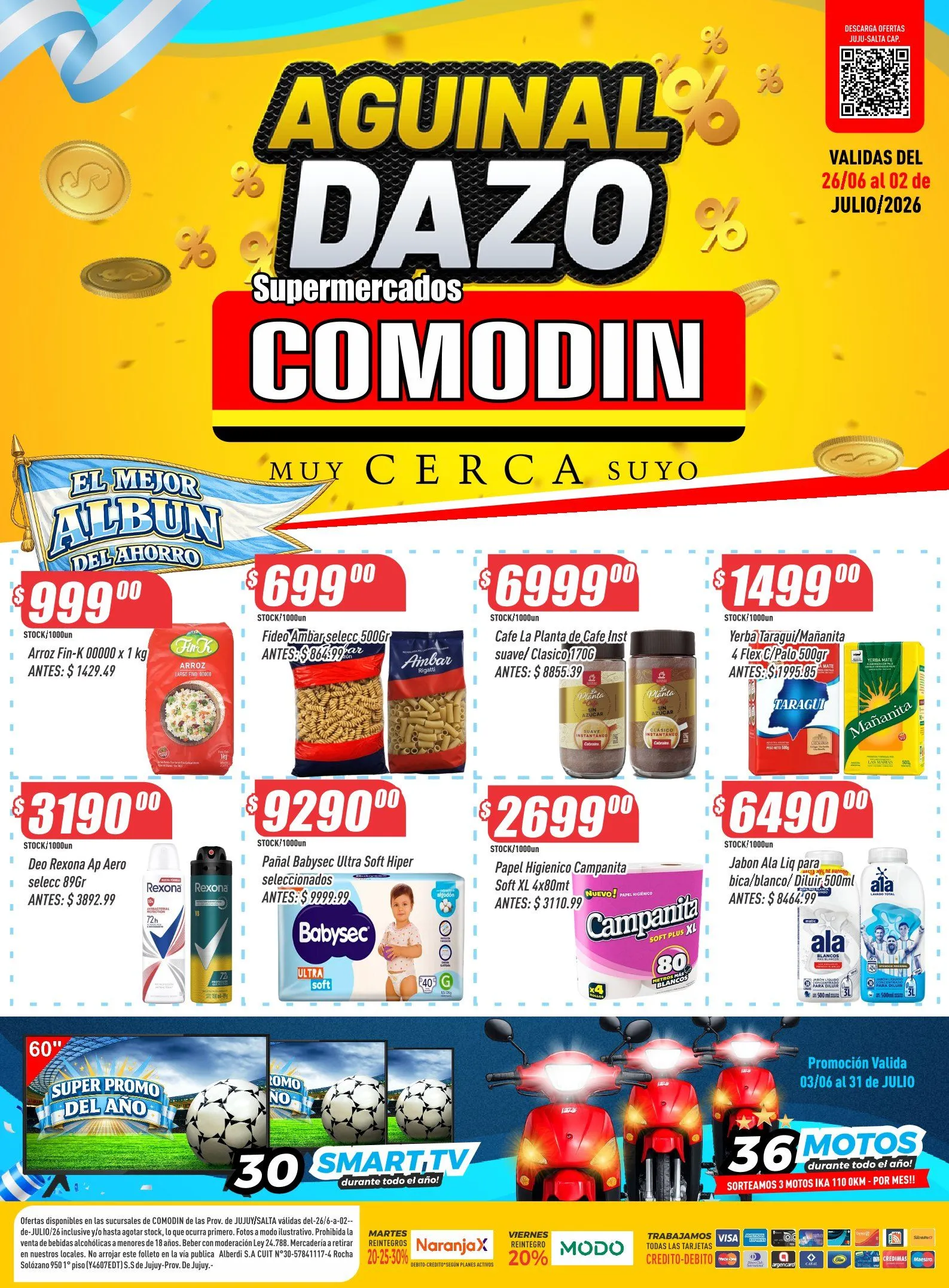 Ofertas de SUpermercado Comodín  Ofertas 26 de junio al 2 de julio 2026 - Página 1 del catálogo