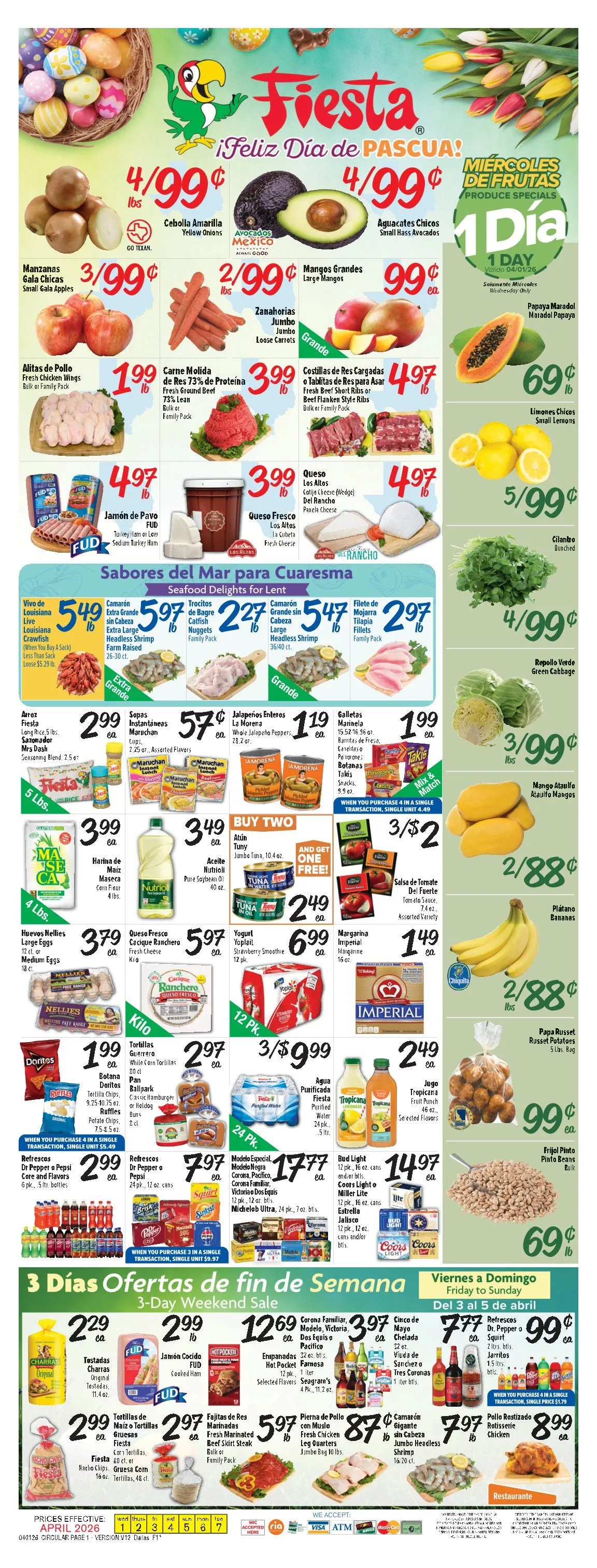 Weekly ad Fiesta Mart Sales from April 1 to April 7 2026 - Page 