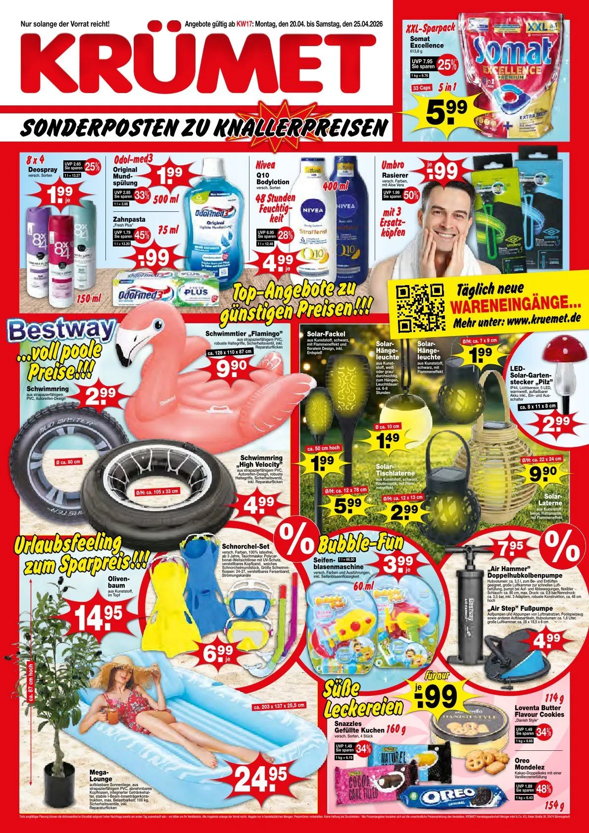 Krümet Sonderposten Angebote von 20. April bis 25. April 2026 - Prospekt seite 