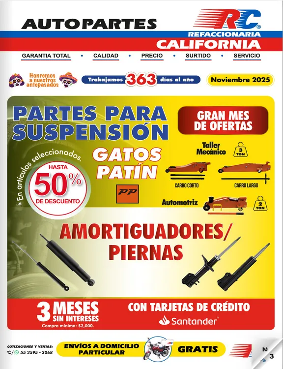 Catálogo de Refaccionaria California Ofertas 1 de noviembre al 30 de noviembre 2025 - Pagina
