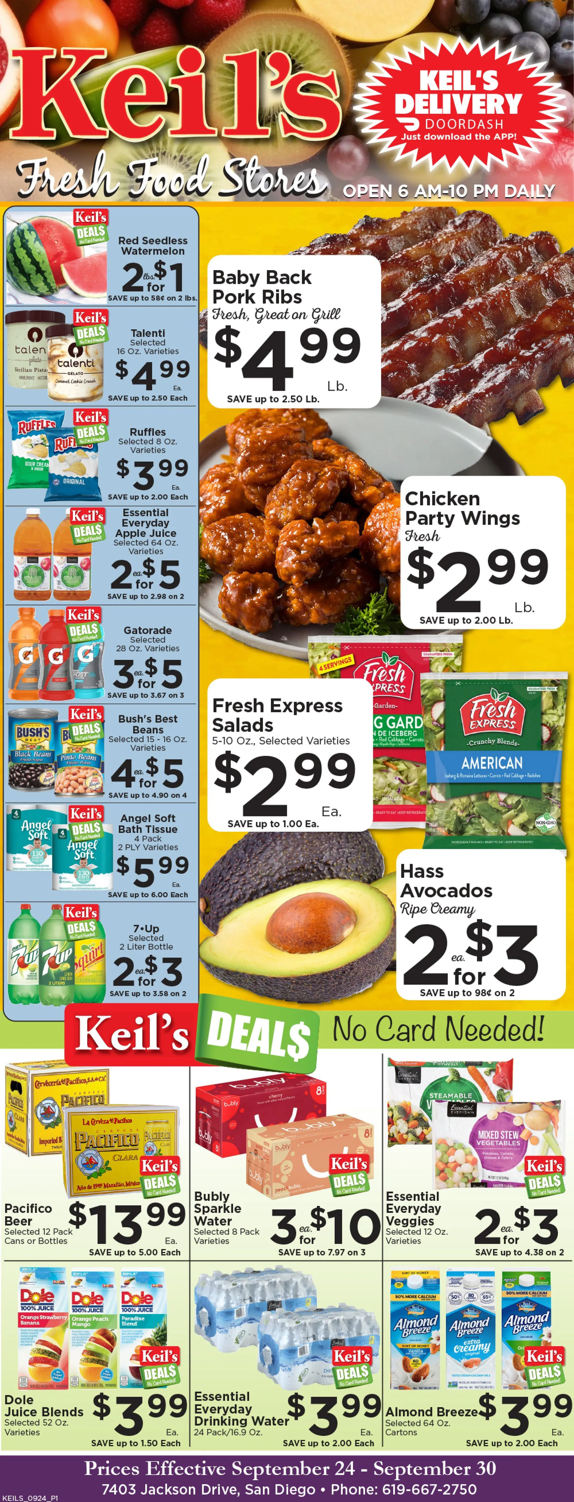 Weekly ad Keil's Fresh Food Stores Sales from September 24 to September 30 2025 - Page 1