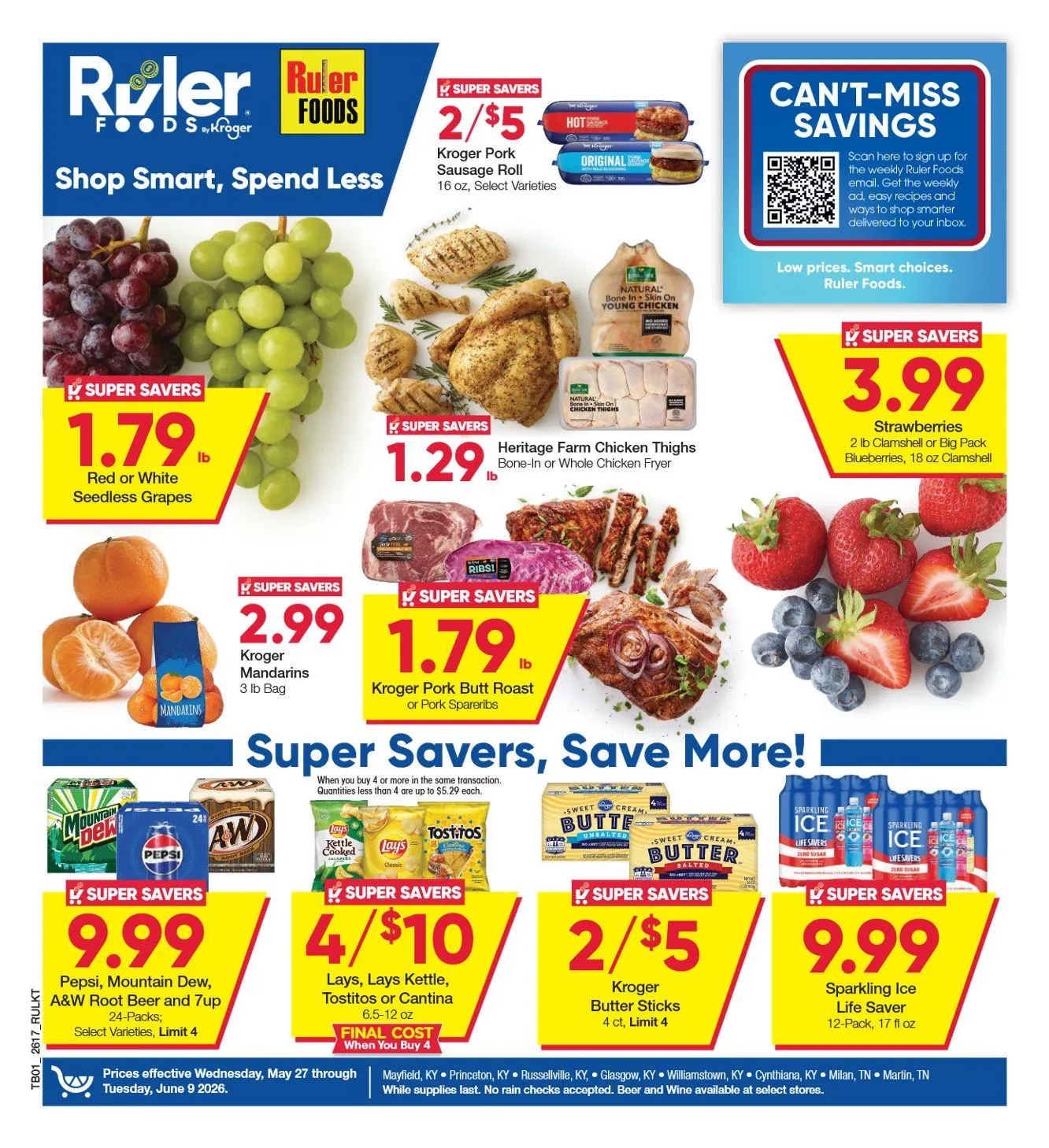 Weekly ad  Ruler Foods Sales from May 27 to June 9 2026 - Page 1