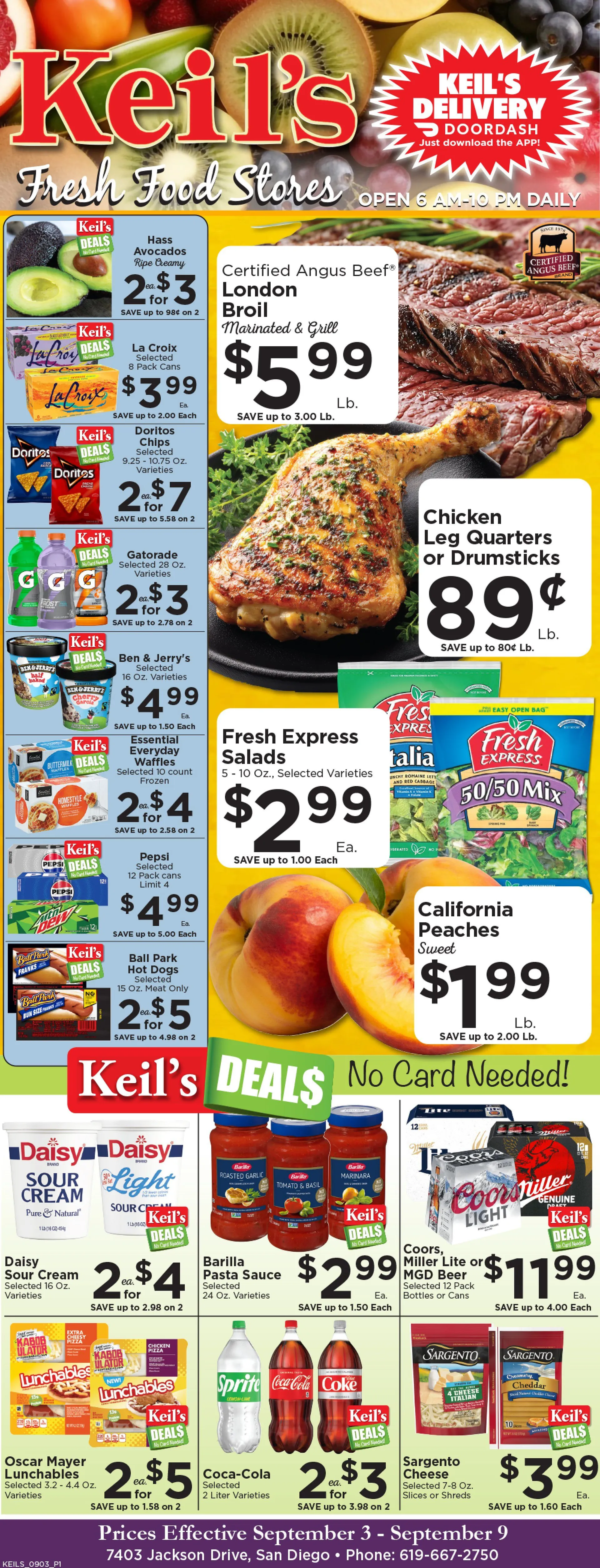 Weekly ad Keil's Fresh Food Stores Sales from September 3 to September 9 2025 - Page 1