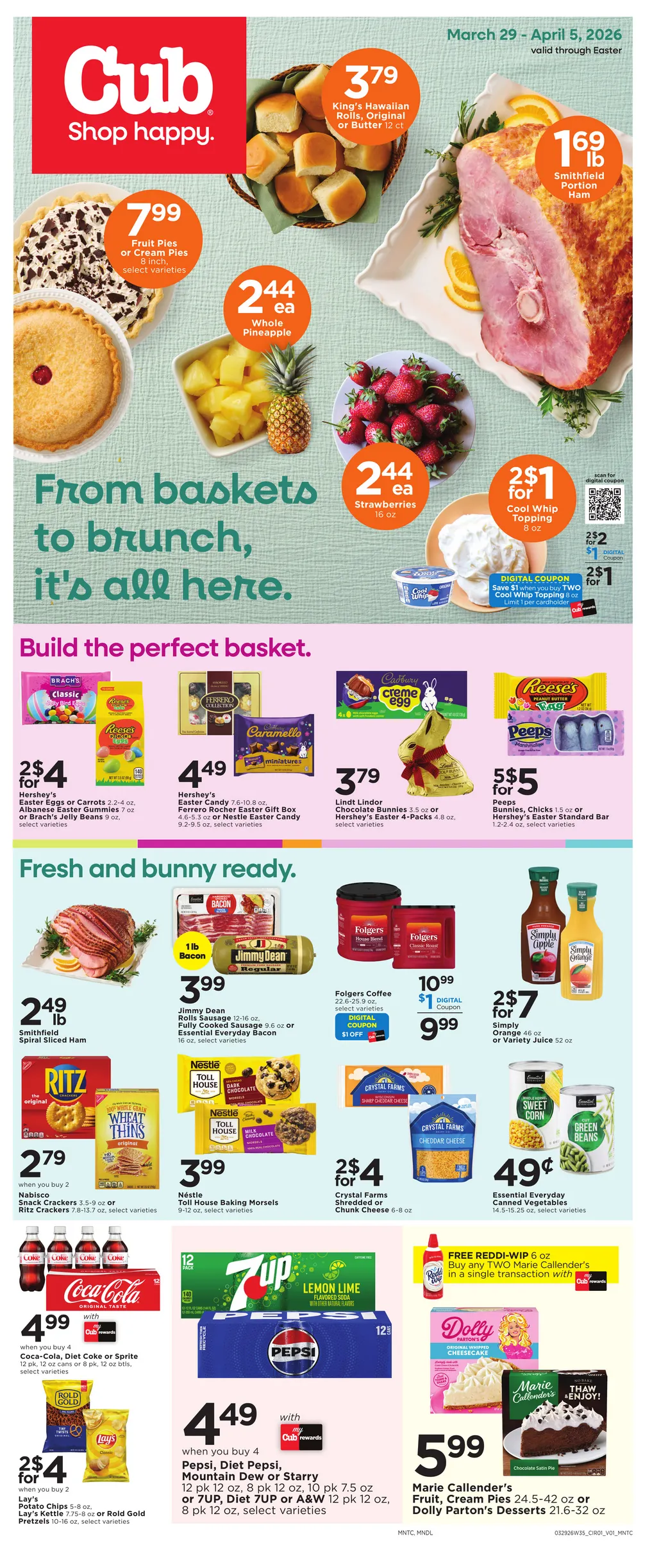 Weekly ad  Cub Foods Sales from March 29 to April 5 2026 - Page 1