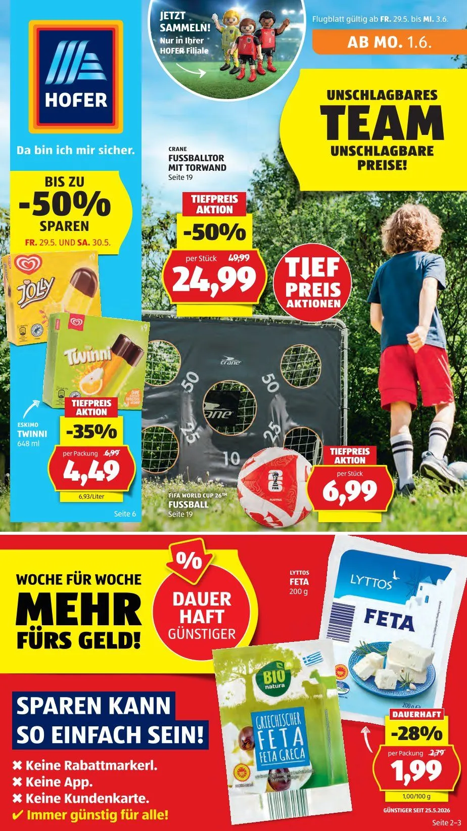 Hofer Prospekte von 29. Mai bis 3. Juni 2026 - Flugblätt seite 1