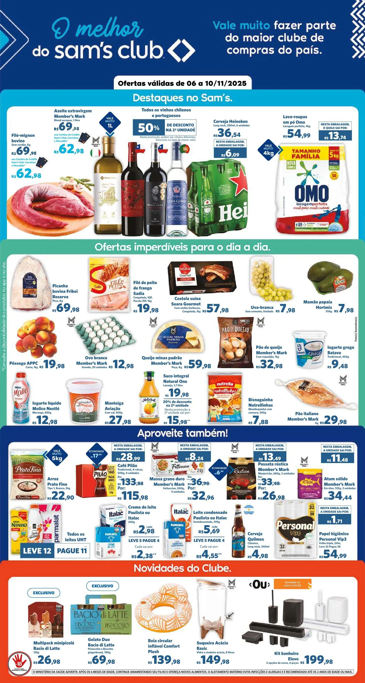 Encarte de Sam's Club Folletos 6 de novembro até 10 de novembro 2025 - Pagina 1