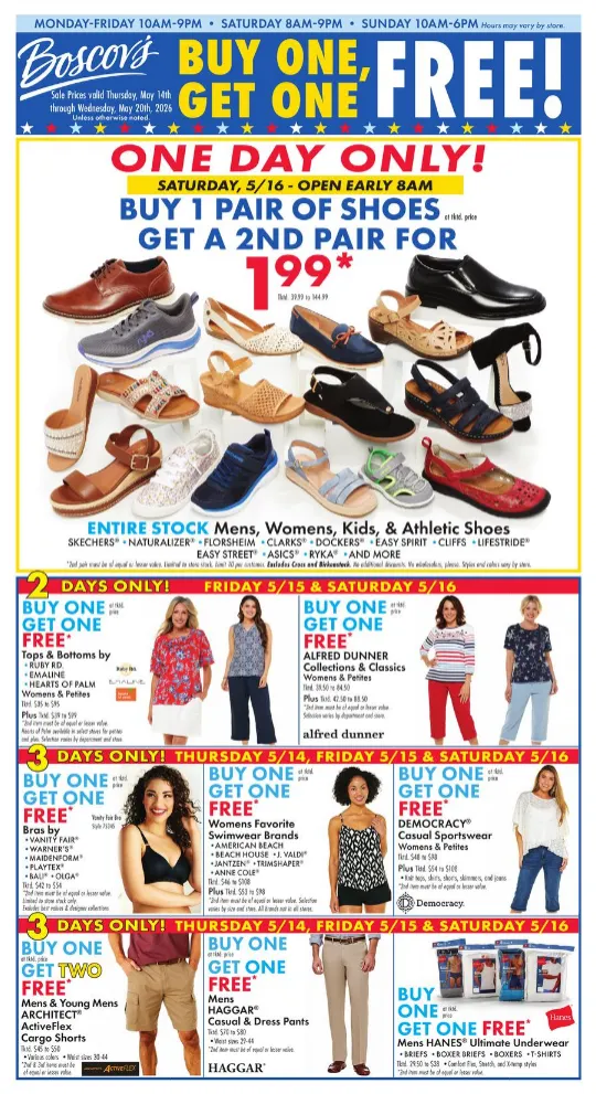 Weekly ad Boscov's Sales from May 14 to May 20 2026 - Page 1