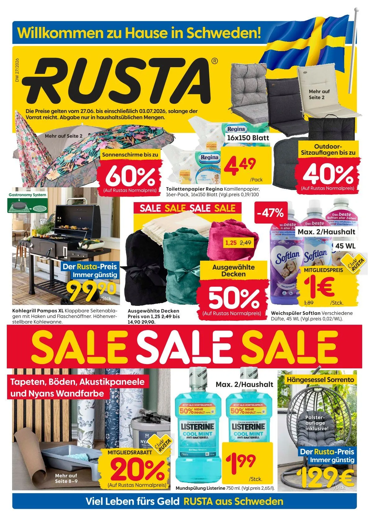 Rusta Angebote von 27. Juni bis 3. Juli 2026 - Prospekt seite 