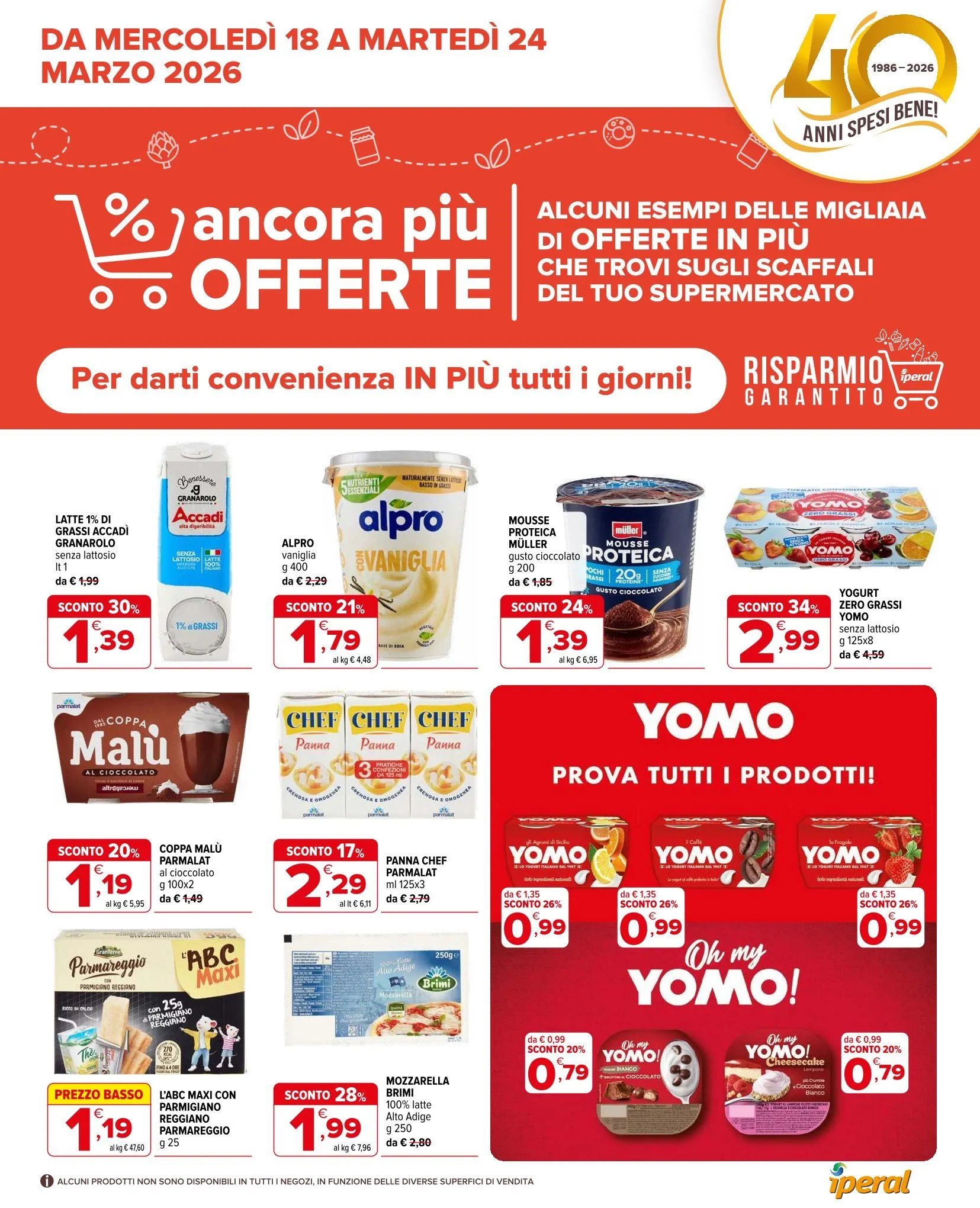 Volantini Iperal da 18 marzo a 24 marzo di 2026 - Pagina del volantino 1