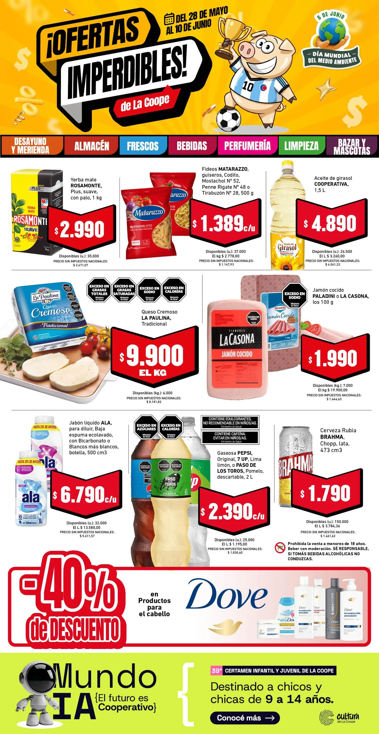 Ofertas de Cooperativa Obrera Ofertas 28 de mayo al 10 de junio 2026 - Página 1 del catálogo