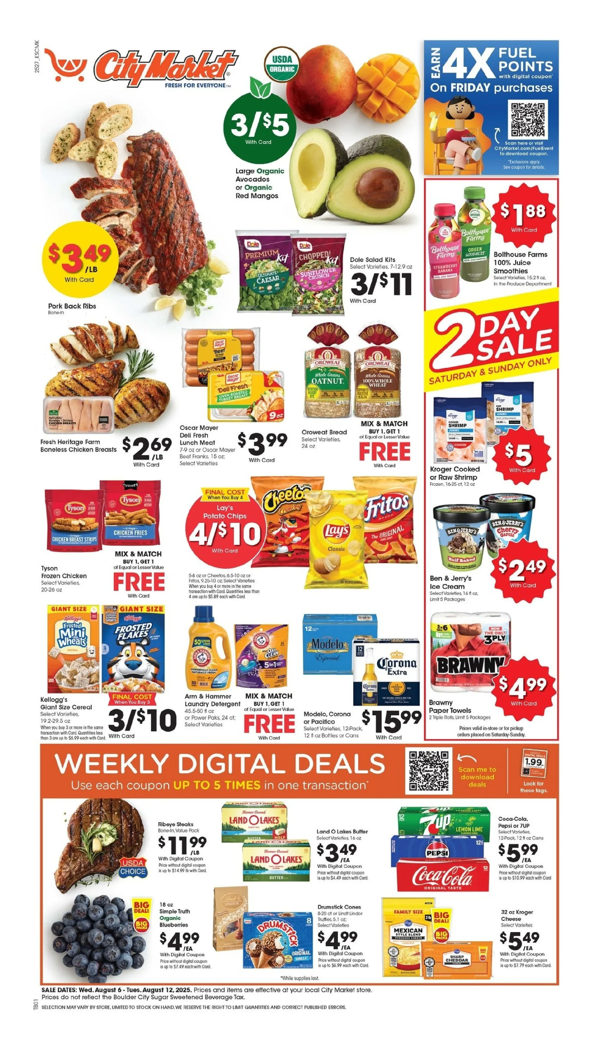 Weekly ad City Market Sales from August 6 to August 12 2025 - Page 1