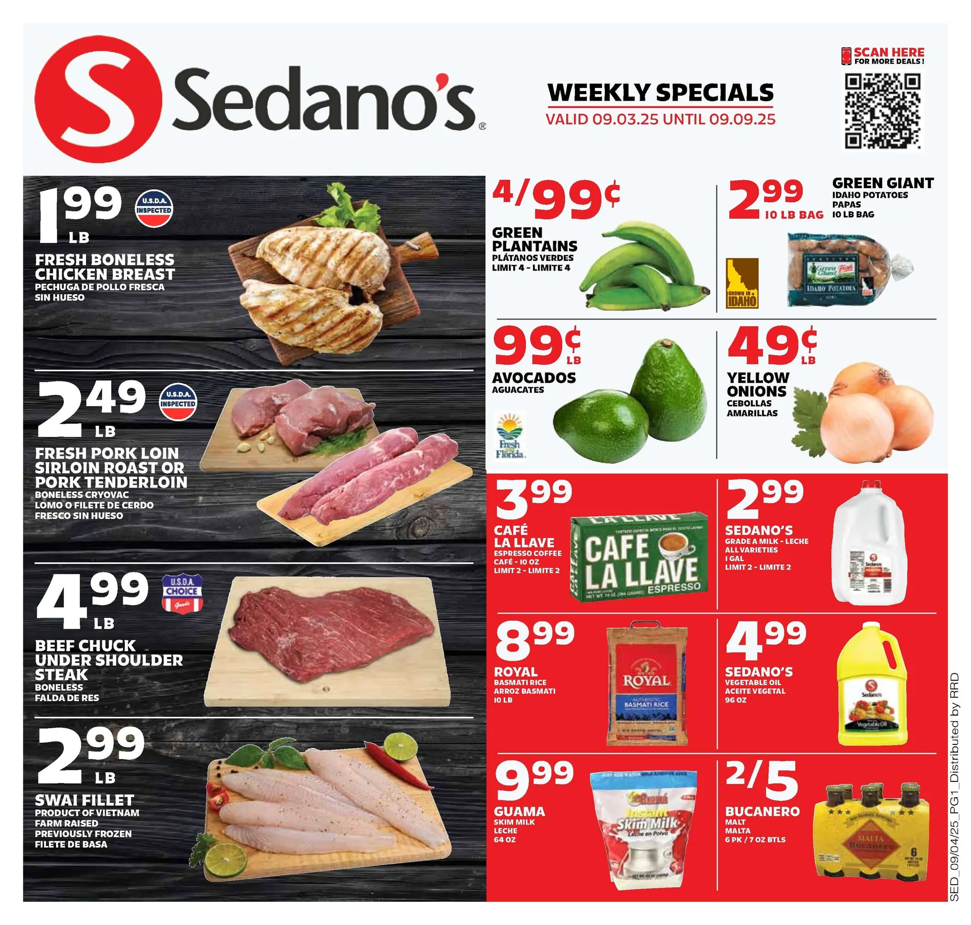 Weekly ad Sedano's Sales from September 3 to September 9 2025 - Page 1