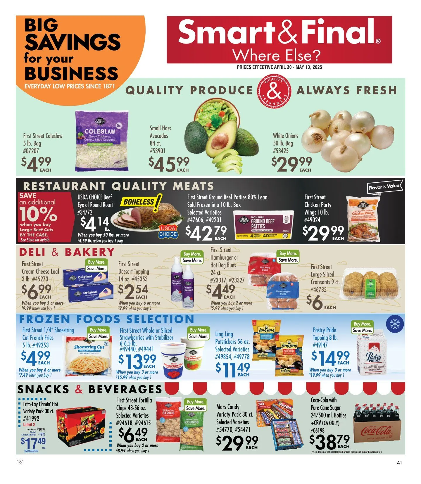 Weekly ad Smart and Final Sales from April 30 to May 13 2025 - Page 1