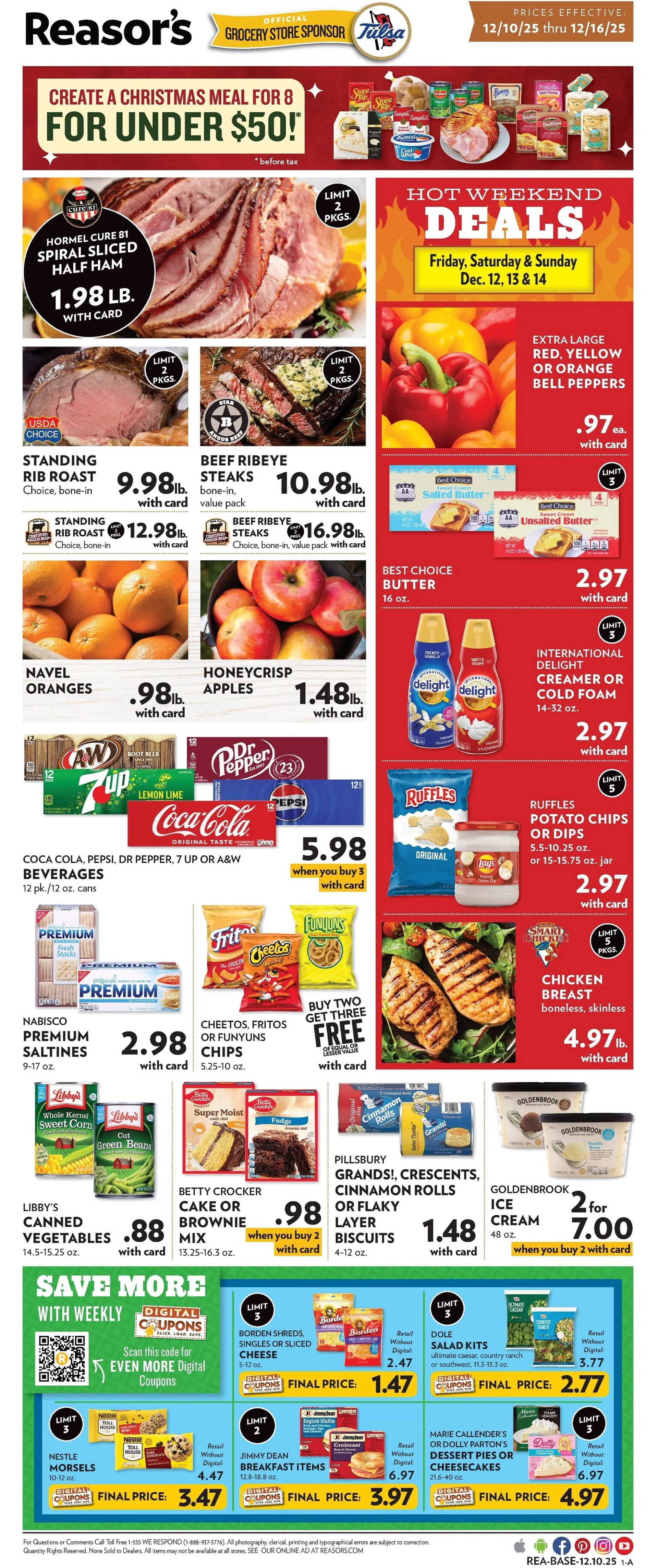 Weekly ad Reasor's Sales from December 10 to December 16 2025 - Page 1